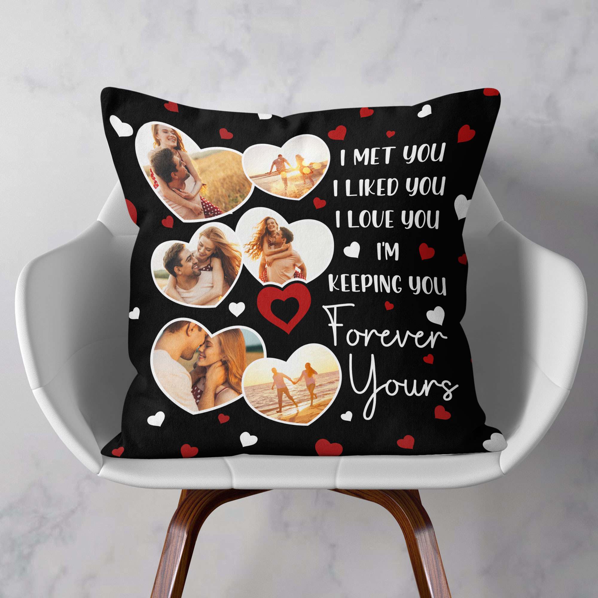Forever Yours - Personalized Photo Pillow (Insert Included) - Image 2