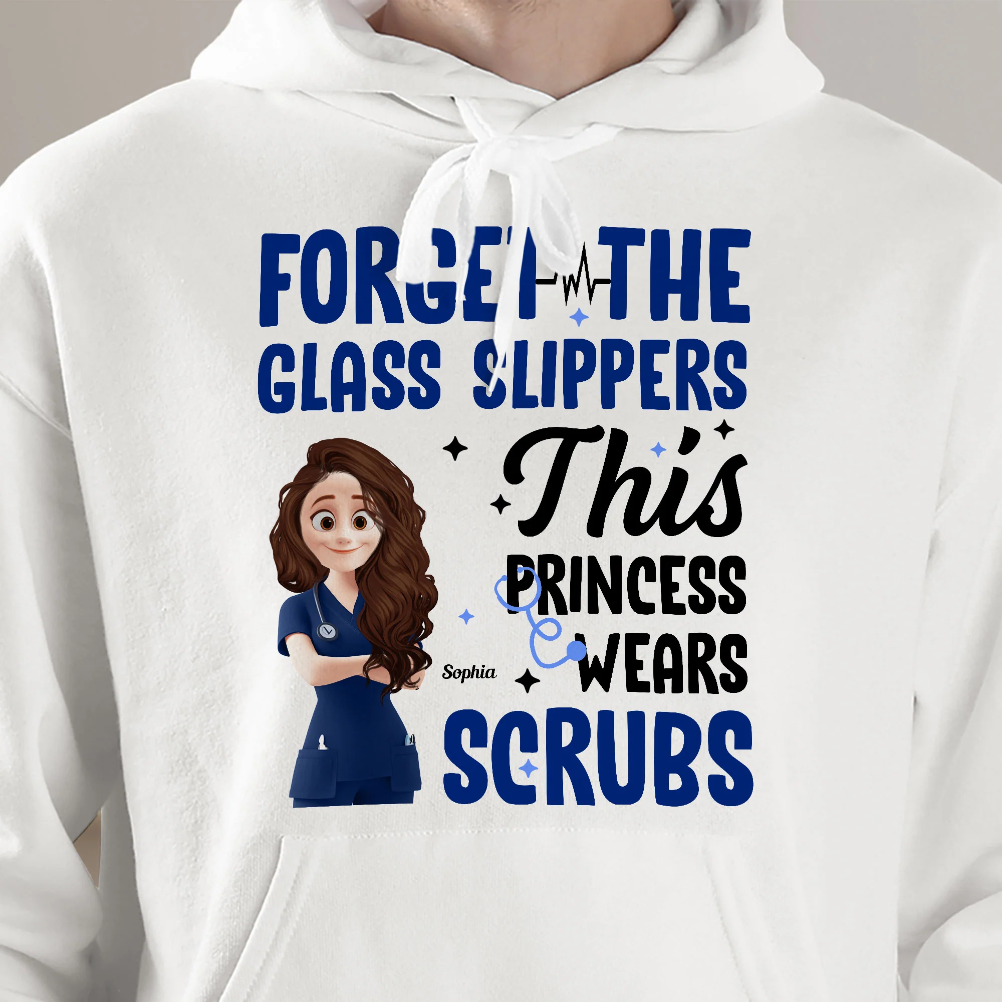 Forget Glass Slippers This Princess Wears Scrubs - Personalized Shirt - Image 6