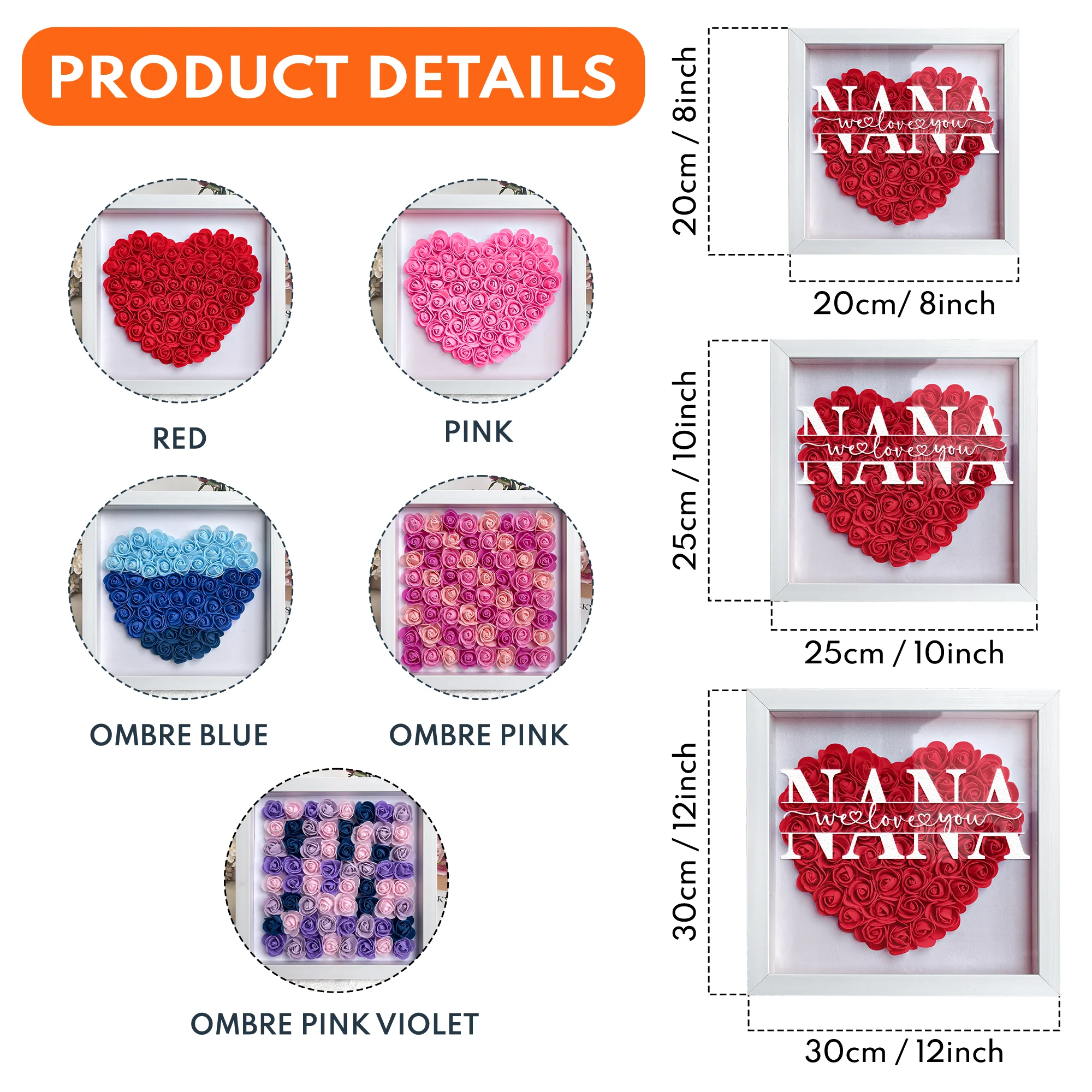 Forget Mother's Day We Love You Every Day - Personalized Flower Shadow Box - Image 8