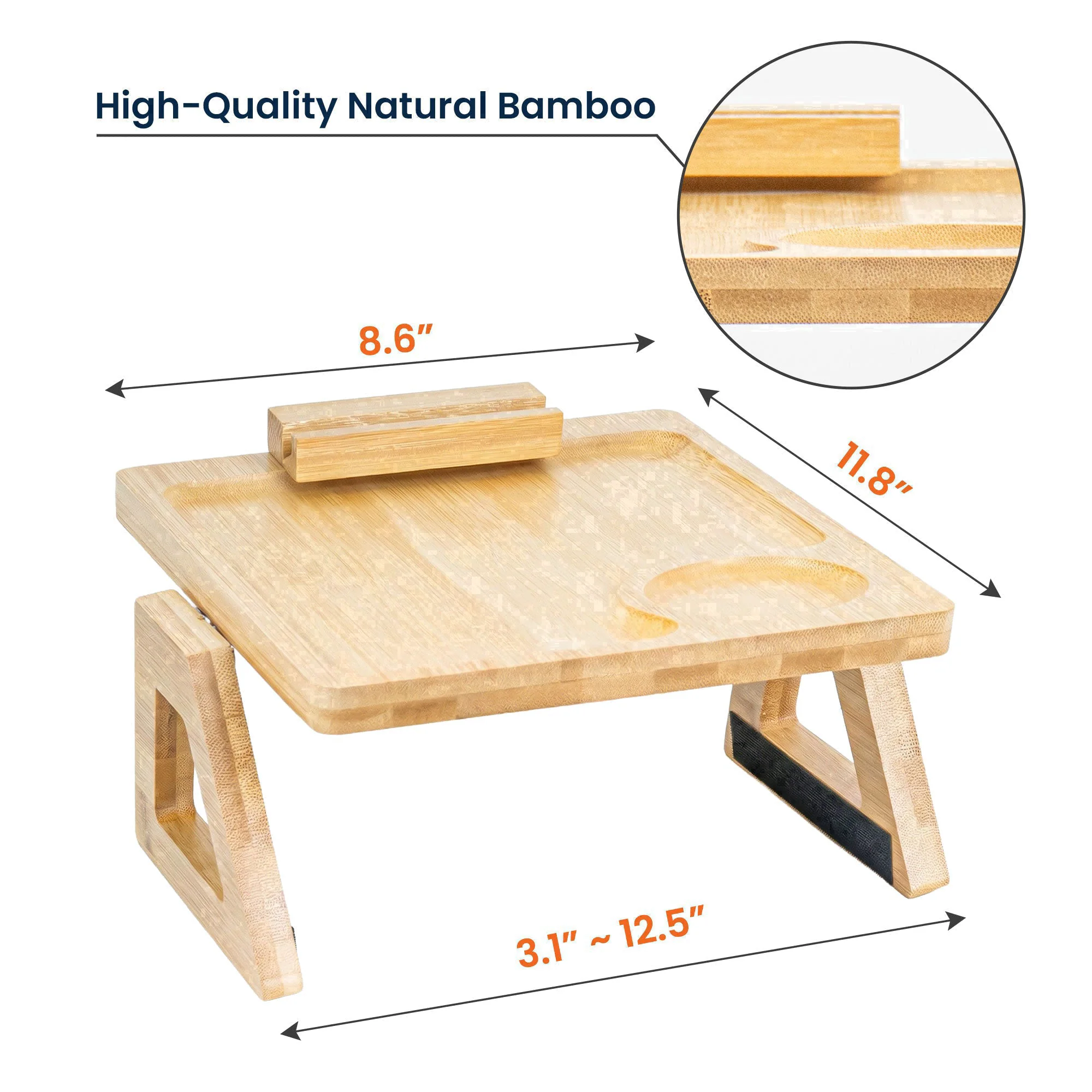 Forget Mother's Day We Woof You Every Day - Personalized Wooden Couch Arm Table - Image 6