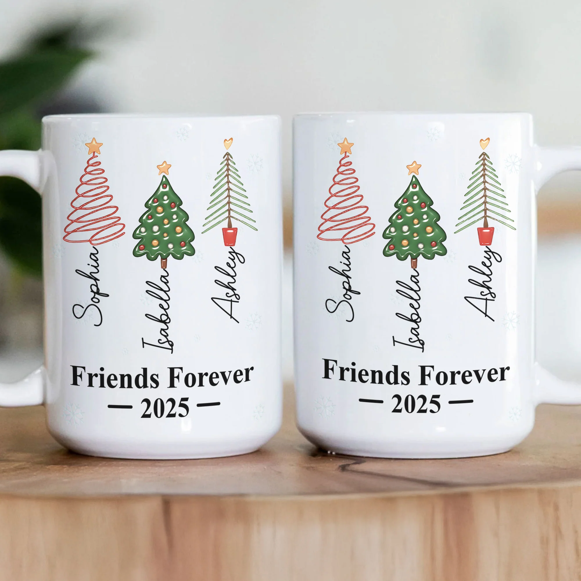 Friends, Family Tree Names - Personalized Mug - Image 3