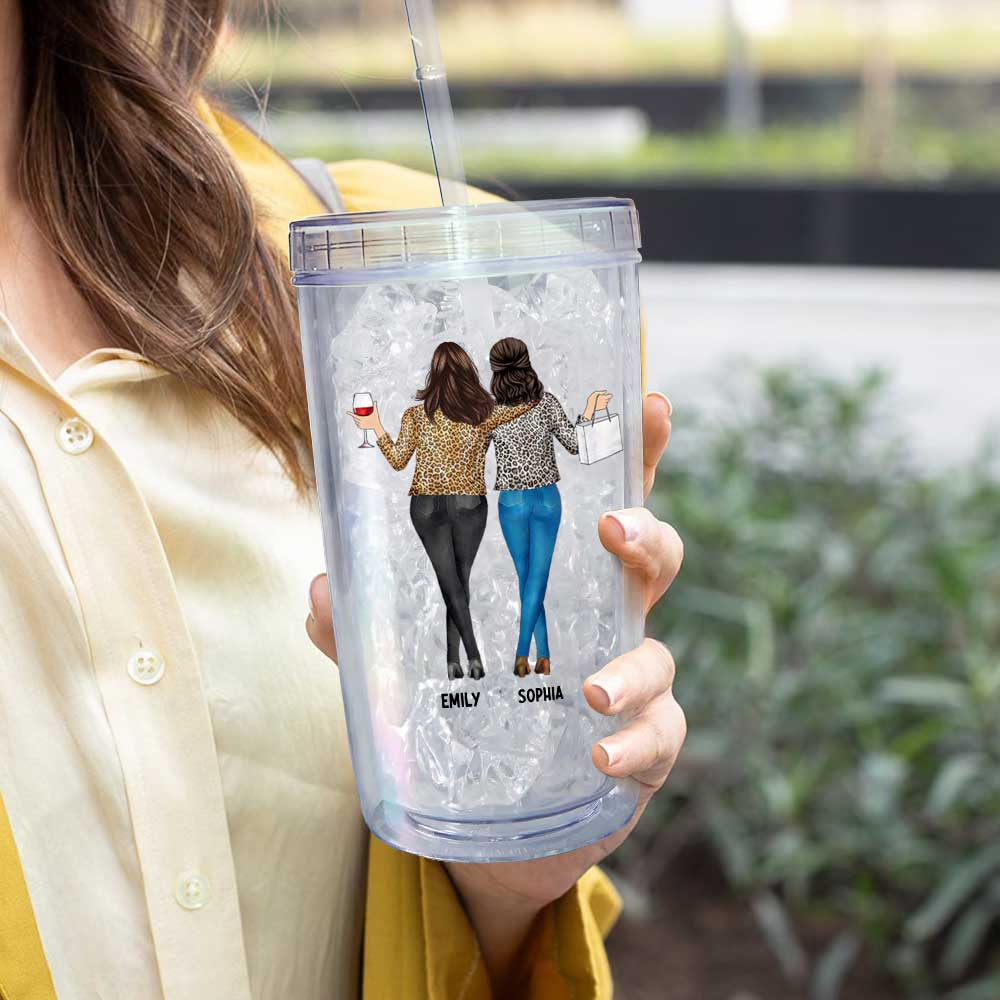 Friendship I Hope We Are Friends Funny - Personalized Acrylic Tumbler With Straw - Image 5