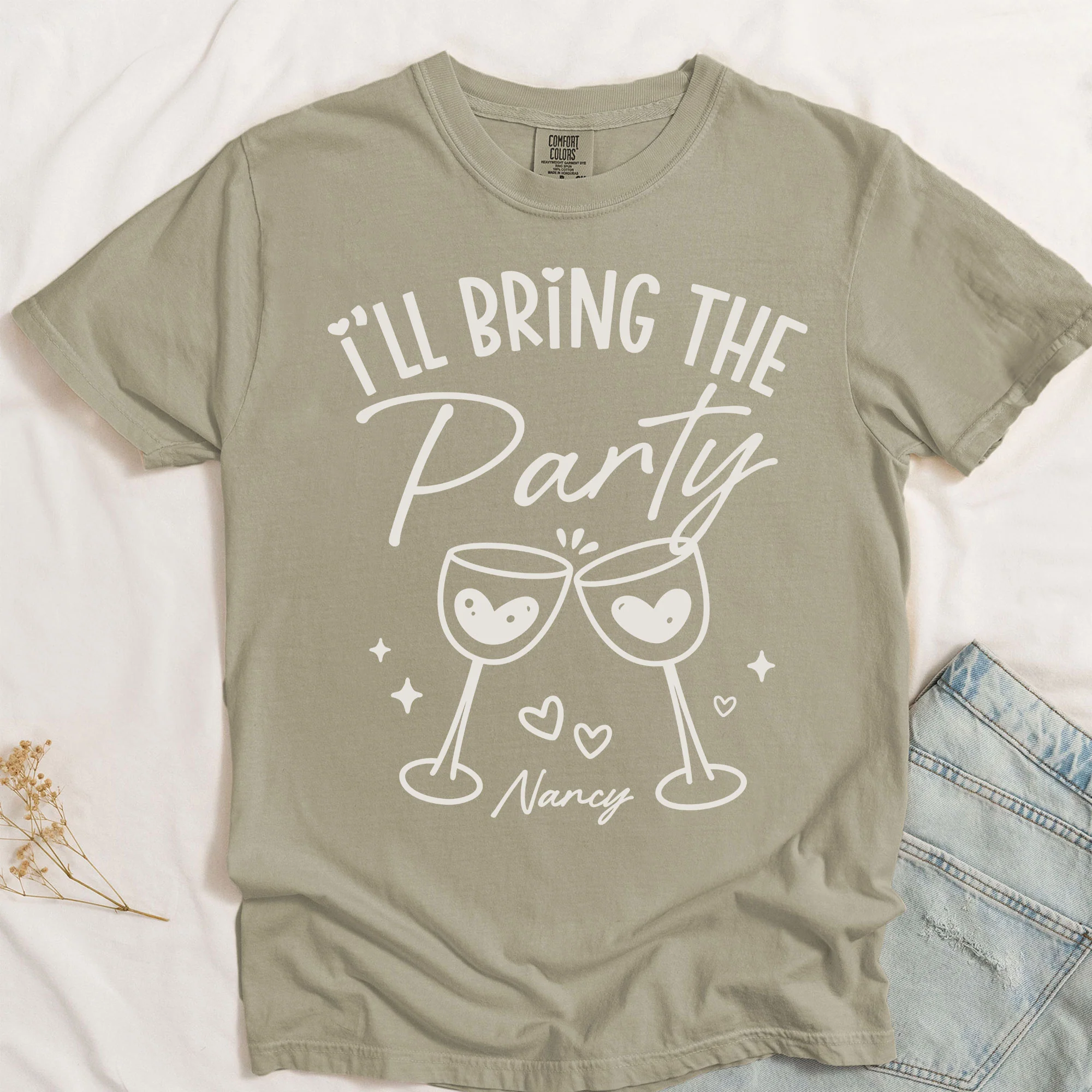 Friendship I'll Bring The Funny Group Tee - Personalized Comfort Tee - Image 5