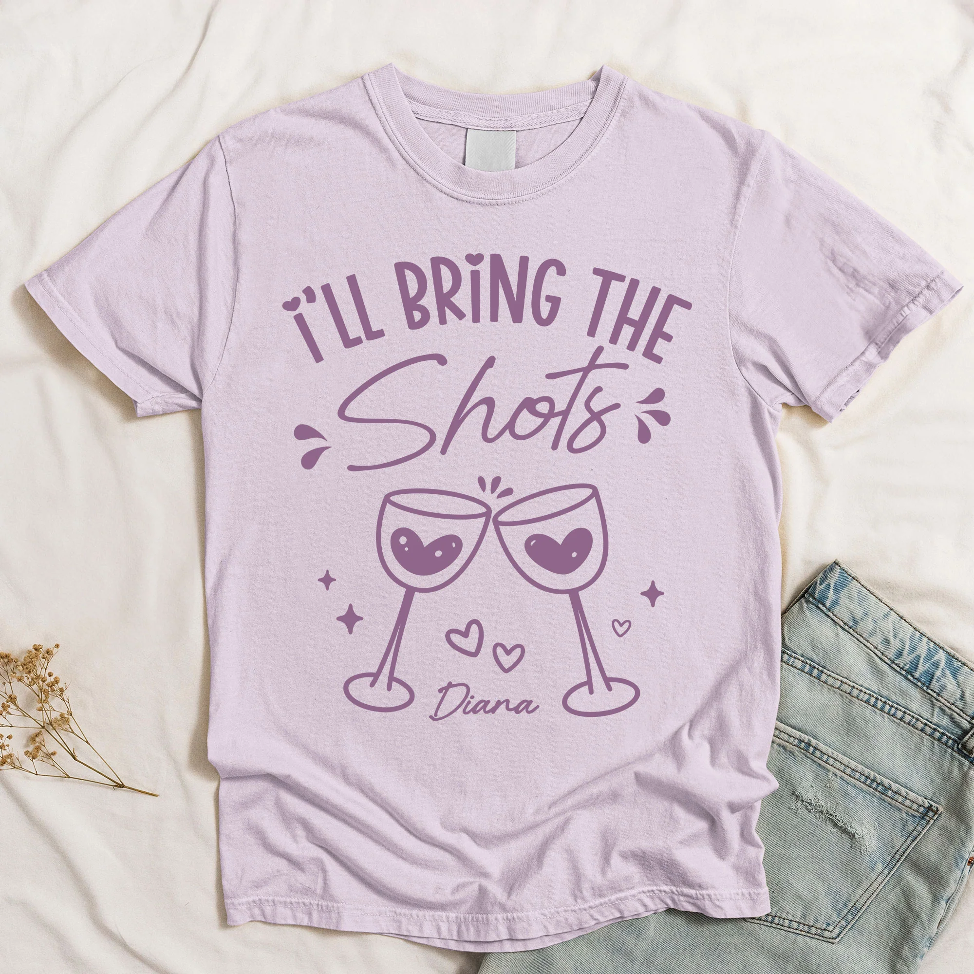 Friendship I'll Bring The Funny Group Tee - Personalized Comfort Tee - Image 6