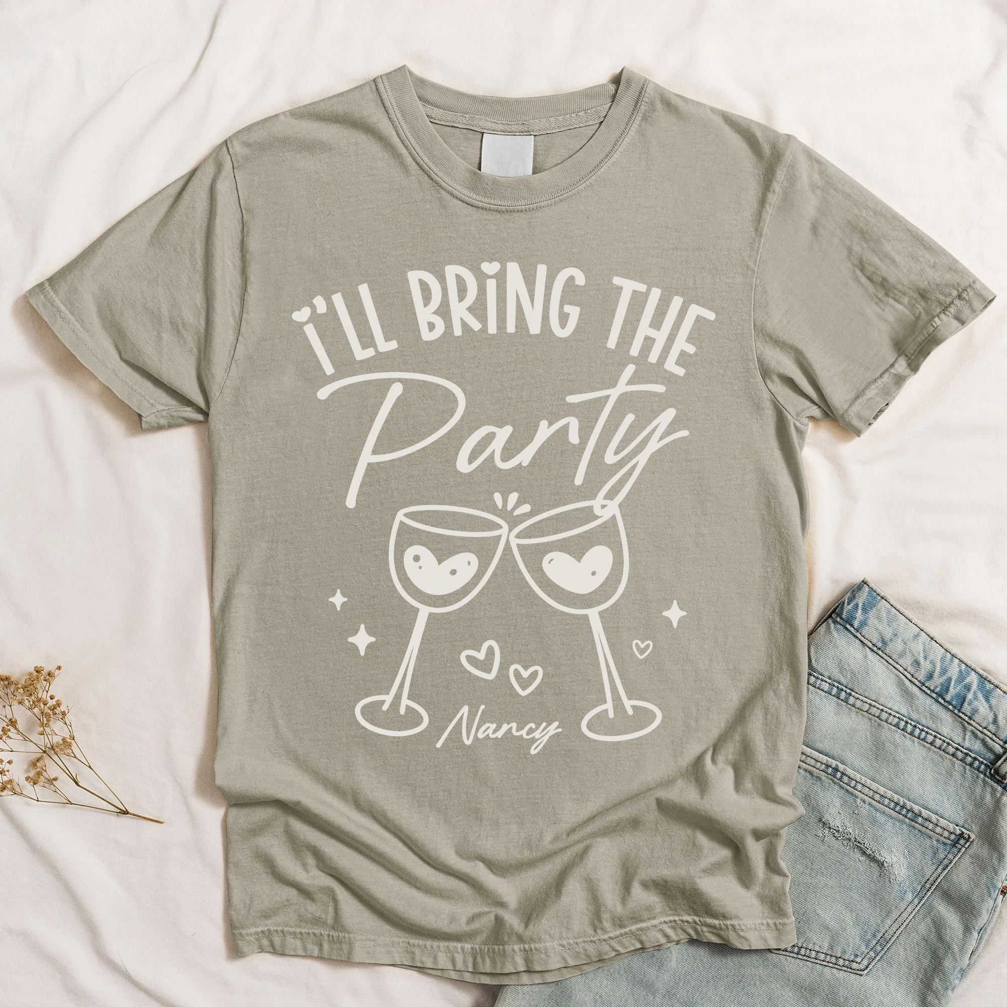 Friendship I'll Bring The Funny Group Tee - Personalized Comfort Tee - Image 7