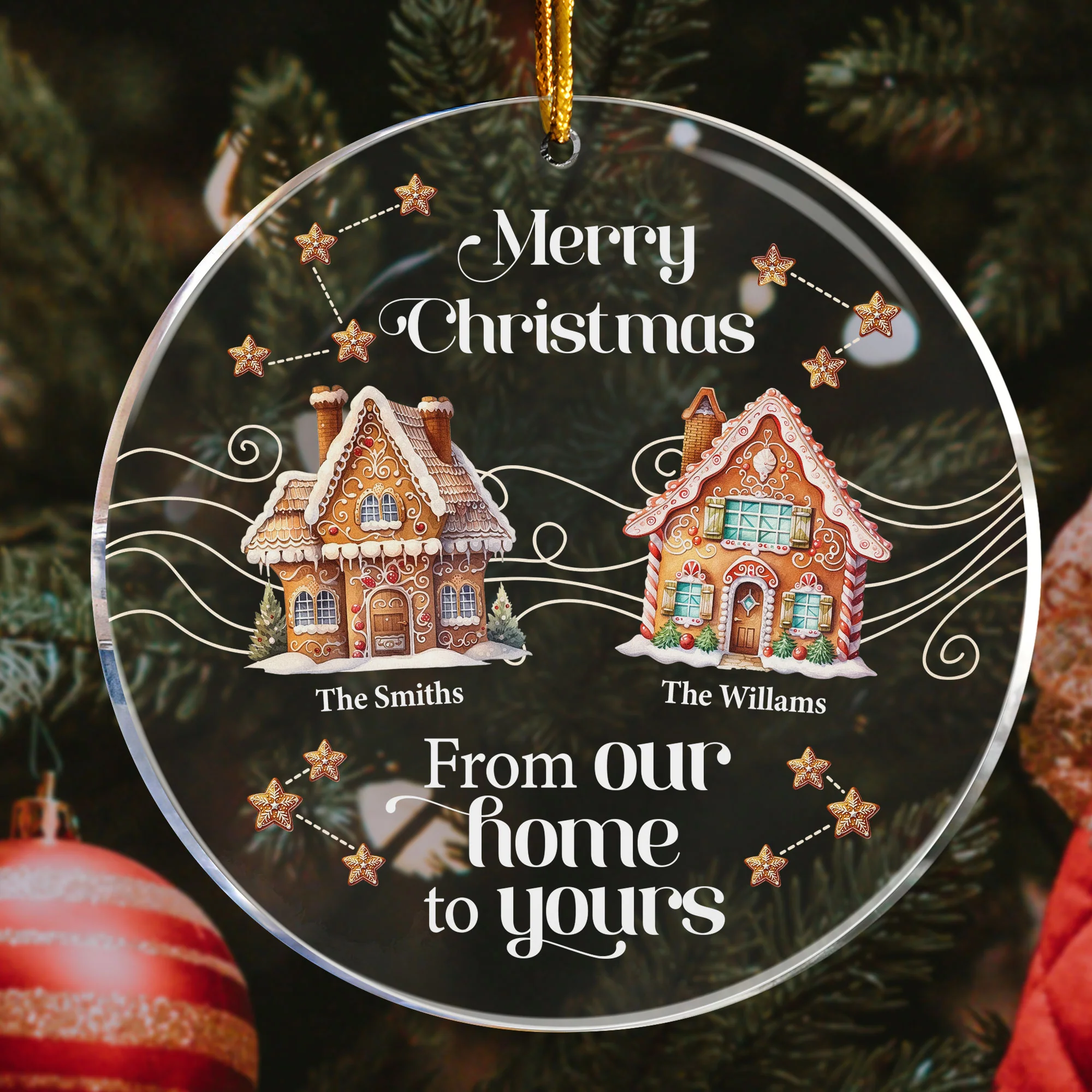 From Our Home To Yours - Personalized Acrylic Ornament - Image 3