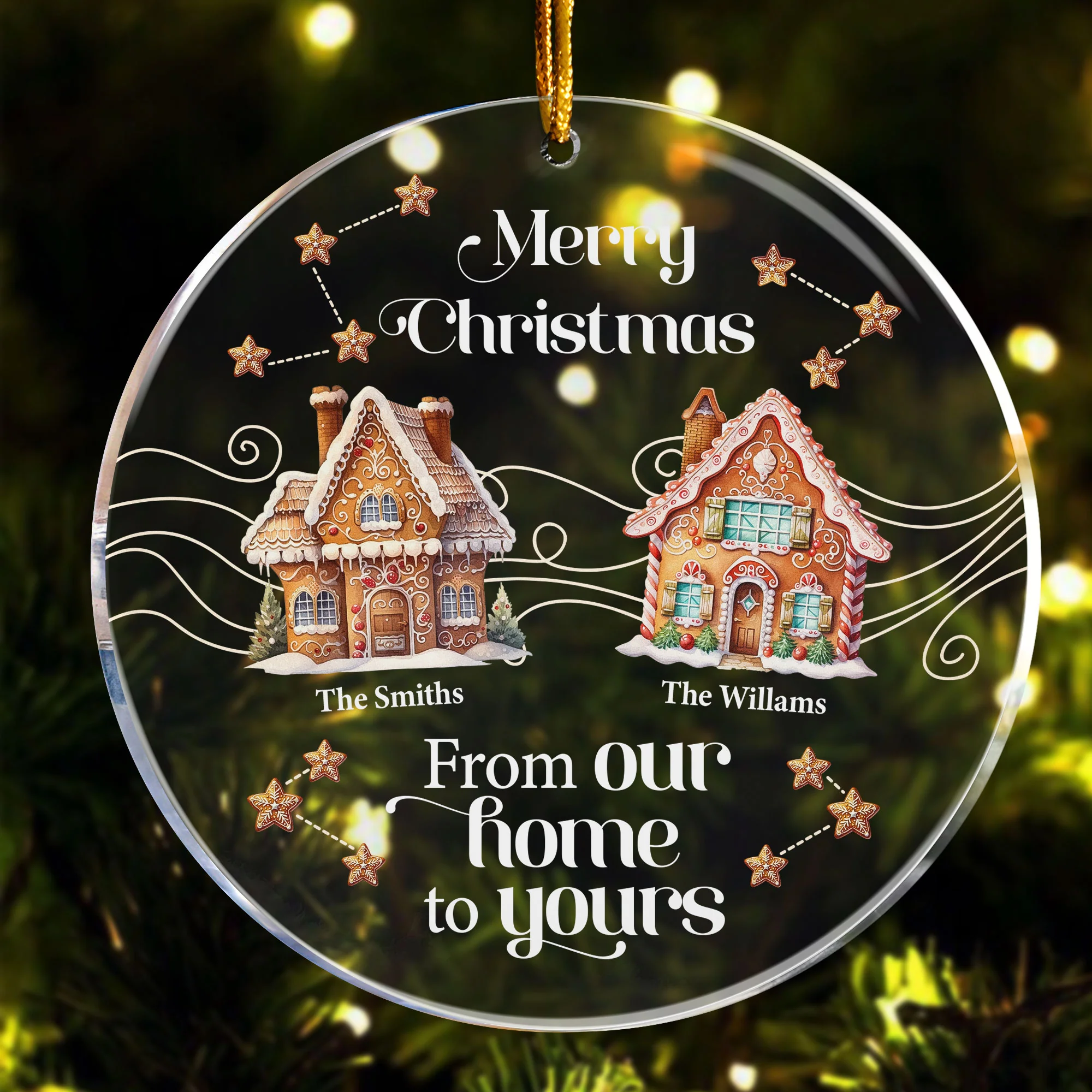 From Our Home To Yours - Personalized Acrylic Ornament - Image 4