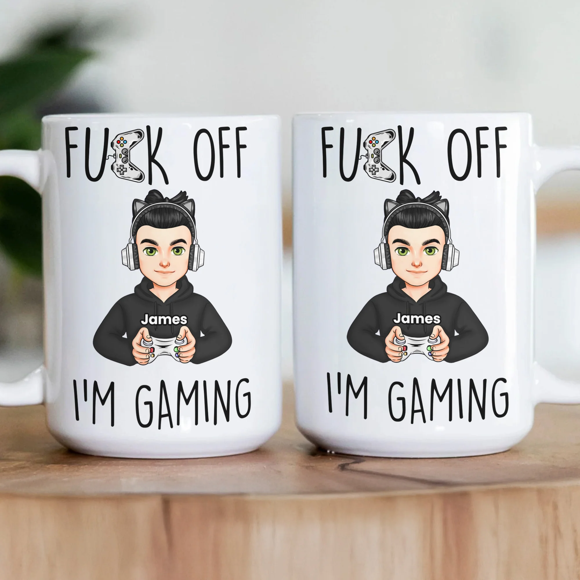 Fuck Off I'm Gaming - Personalized Mug - Image 3