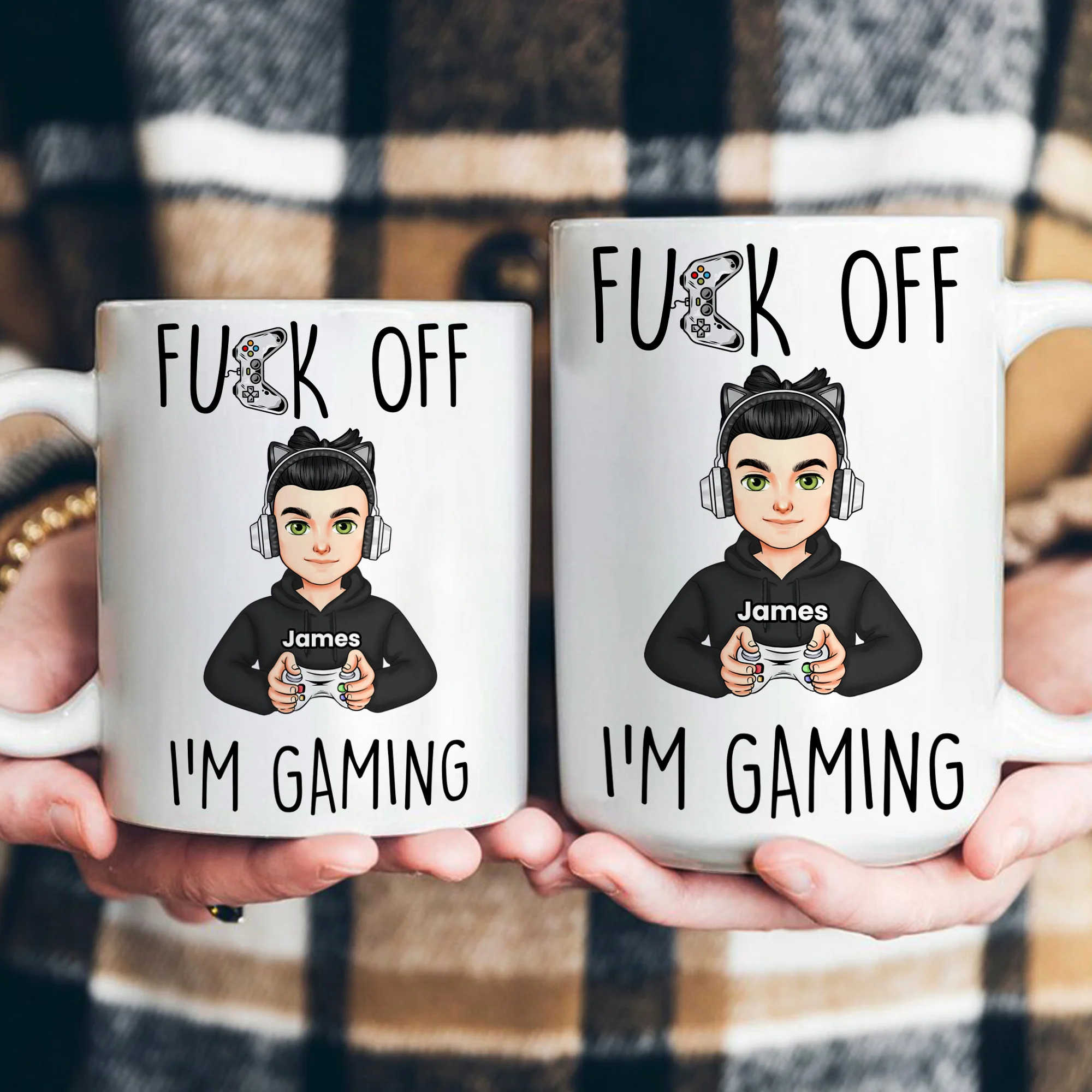 Fuck Off I'm Gaming - Personalized Mug - Image 4