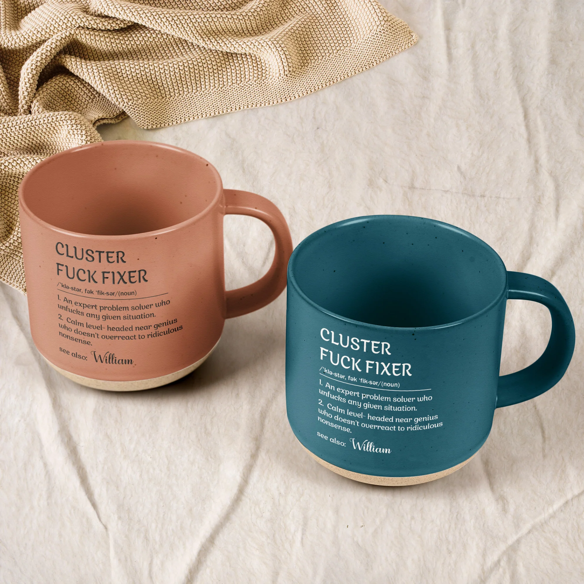 Funny Boss Mug - Cluster F*Ck Fixer- Gifts For Women, Men, Coworker, Boss - Personalized Pottery Mug - Image 4