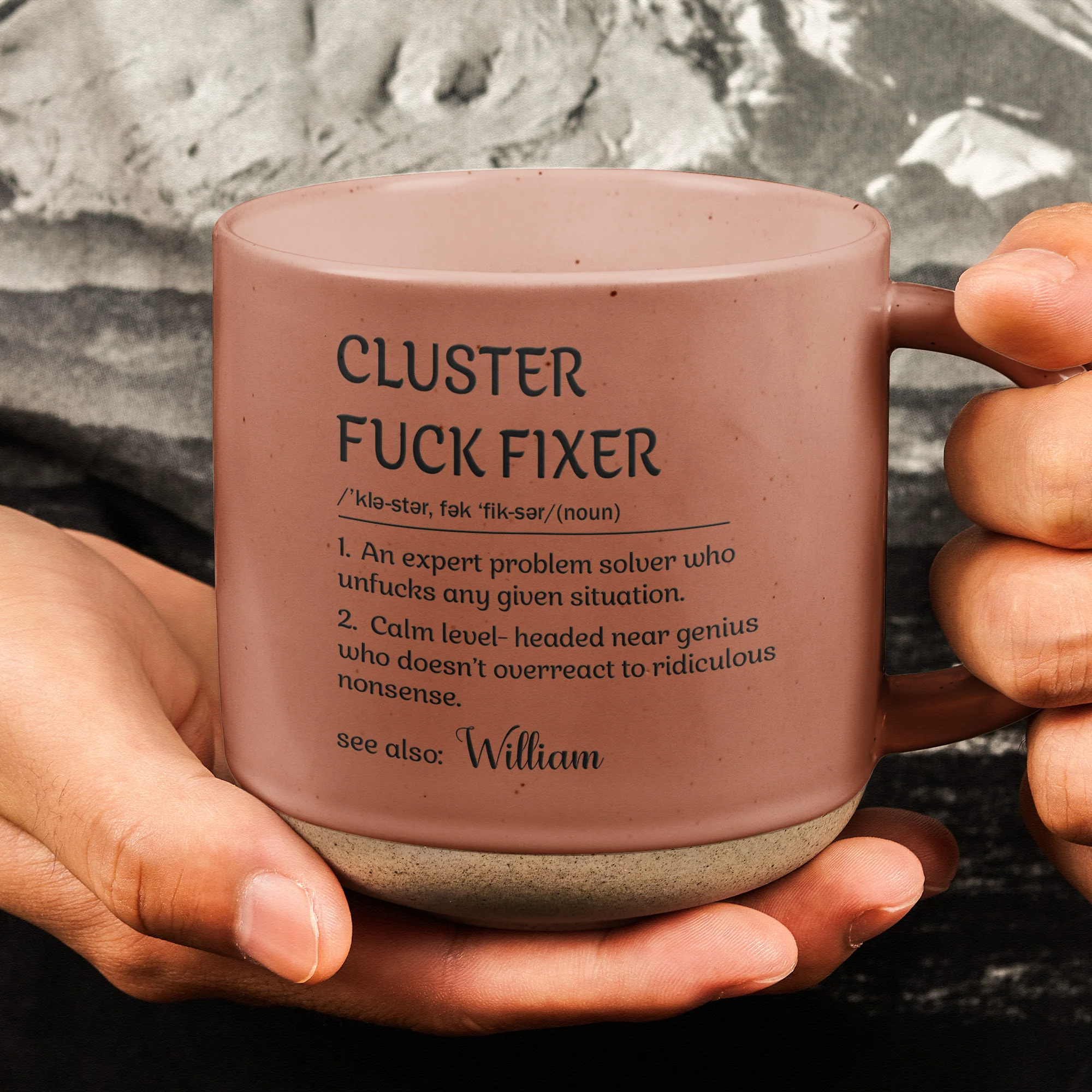Funny Boss Mug - Cluster F*Ck Fixer- Gifts For Women, Men, Coworker, Boss - Personalized Pottery Mug - Image 7