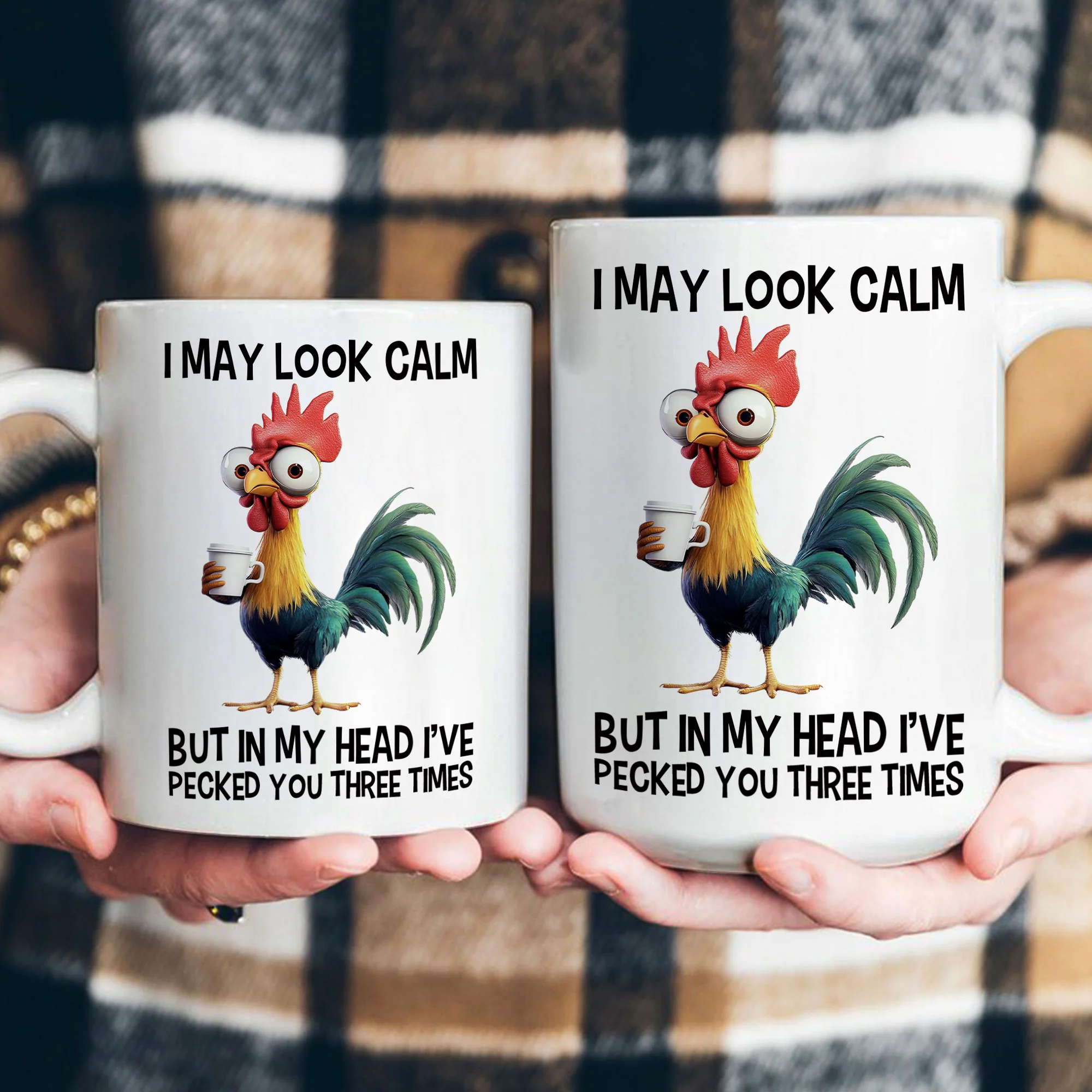 Funny Chicken Mug - I'Ve Pecked You - Fun Gifts For Coworker, Boss - Mug - Image 4