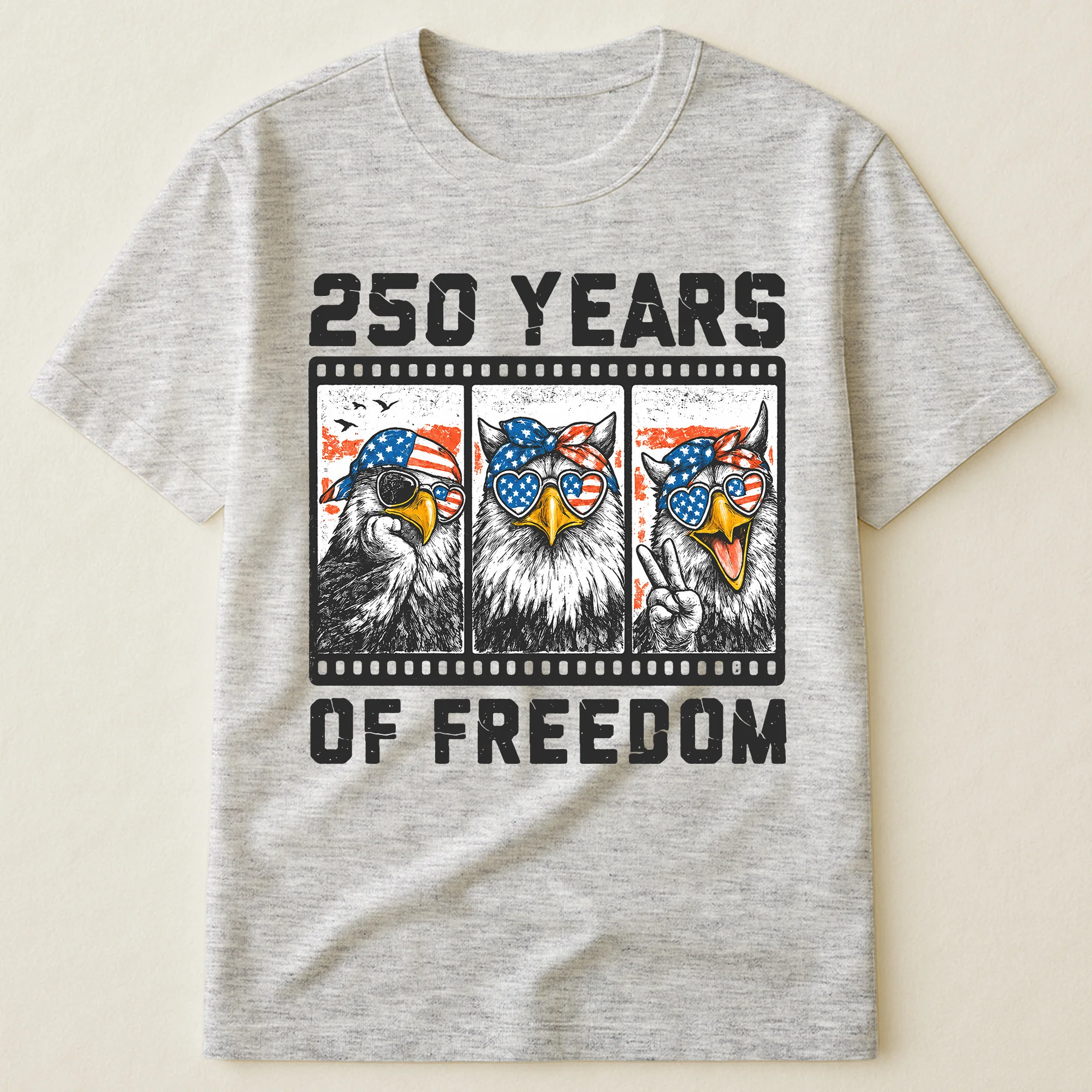 Funny Eagel 250 Years Happy - Shirt - Image 7
