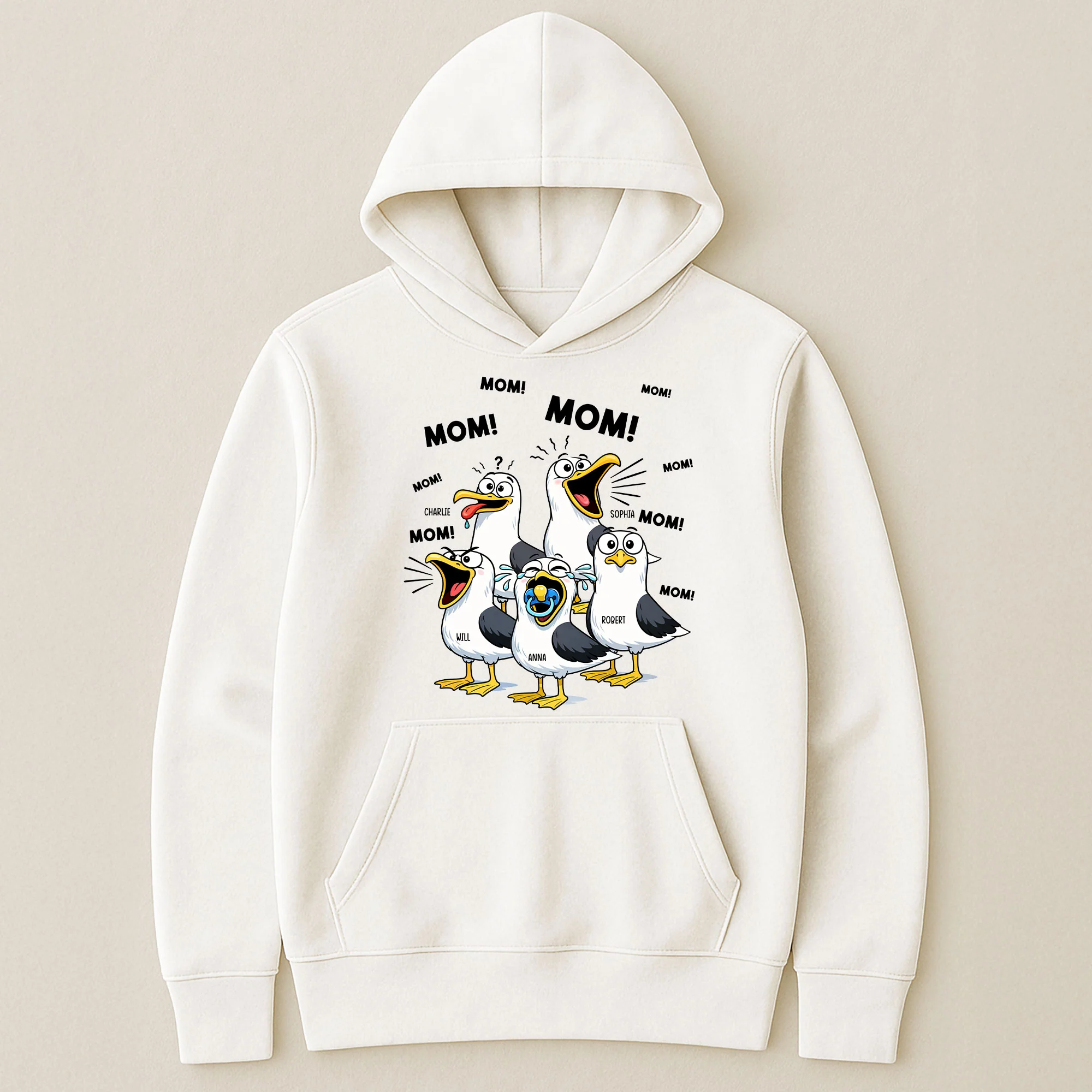 Funny Mommy Shirt - Mom Mom Mom Seagull - Personalized Shirt - Image 7