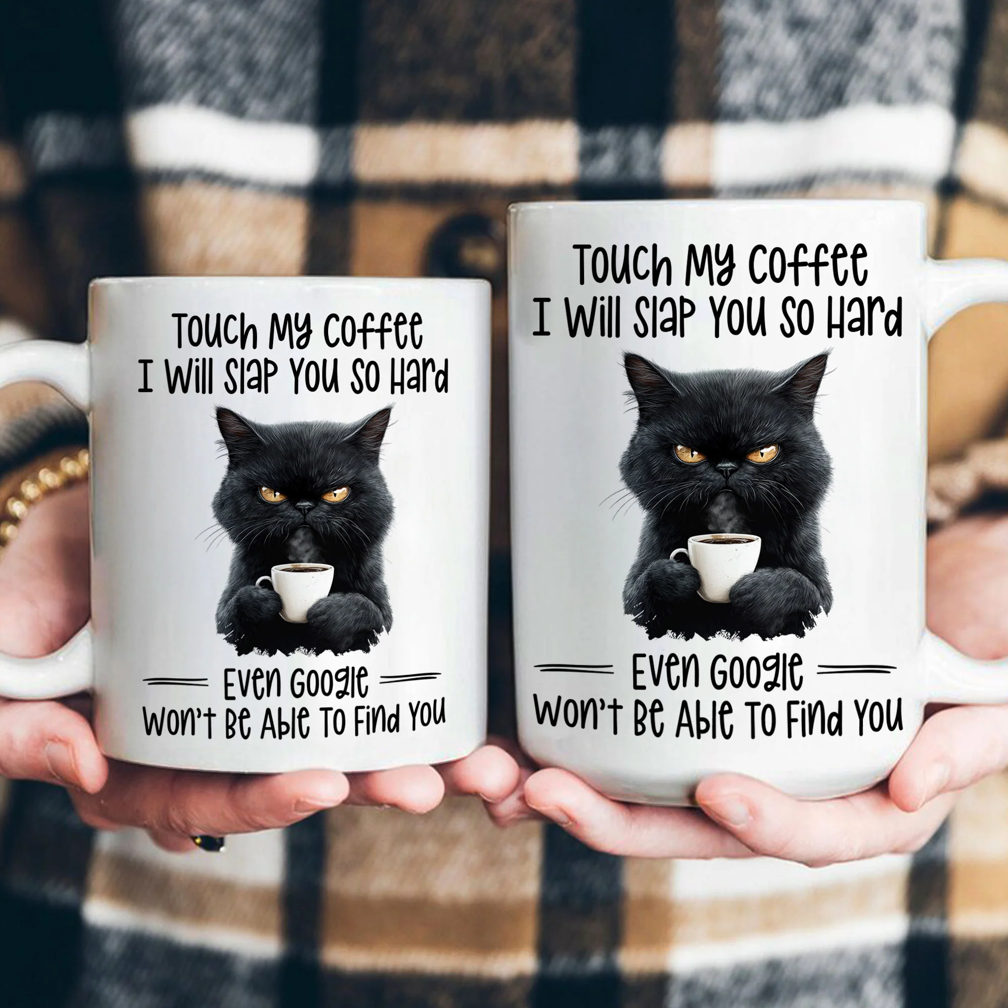 Funny Mug - Cat Touch My Coffee I Will Slap You So Hard - Exchange Gifts, Gag Gifts For Coworkers - Mug - Image 4