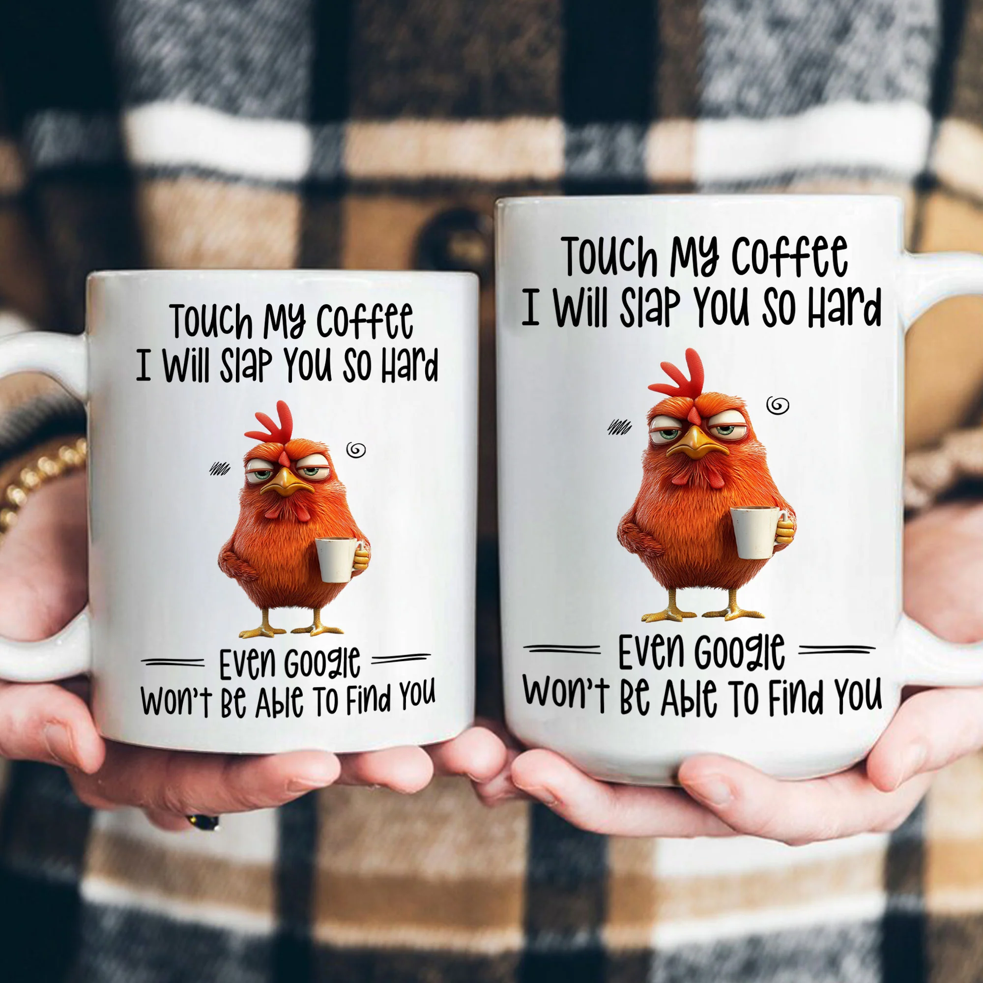 Funny Mug - Chicken Touch My Coffee I Will Slap You So Hard - Exchange Gifts, Gag Gifts For Coworkers - Mug - Image 4