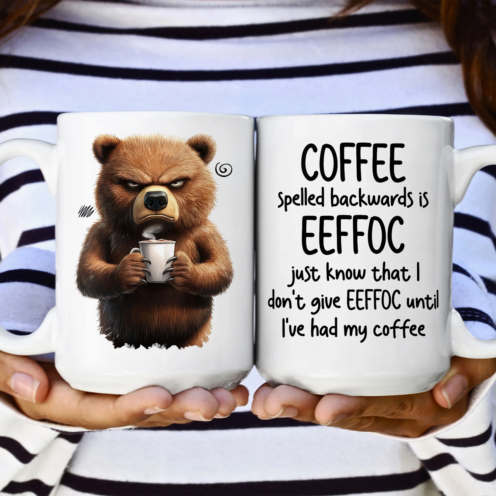 Funny Mug - Coffee Spelled Backwards Is Eeffoc - Fun Gifts For Coworkers, Friends, Family - Personalized Mug - Image 5