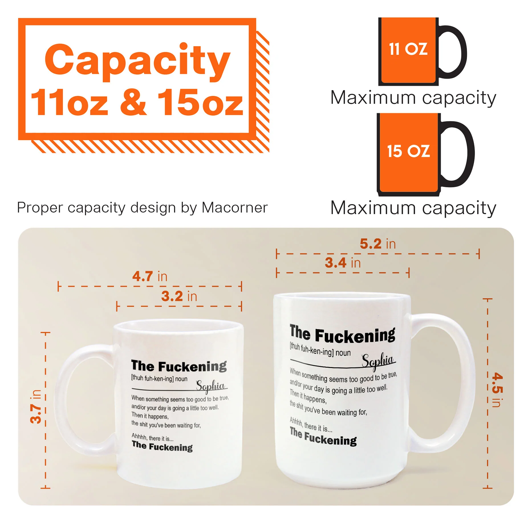 Funny Mug Custom Name For Me Gift The F*ckening - Personalized Mug - Image 7