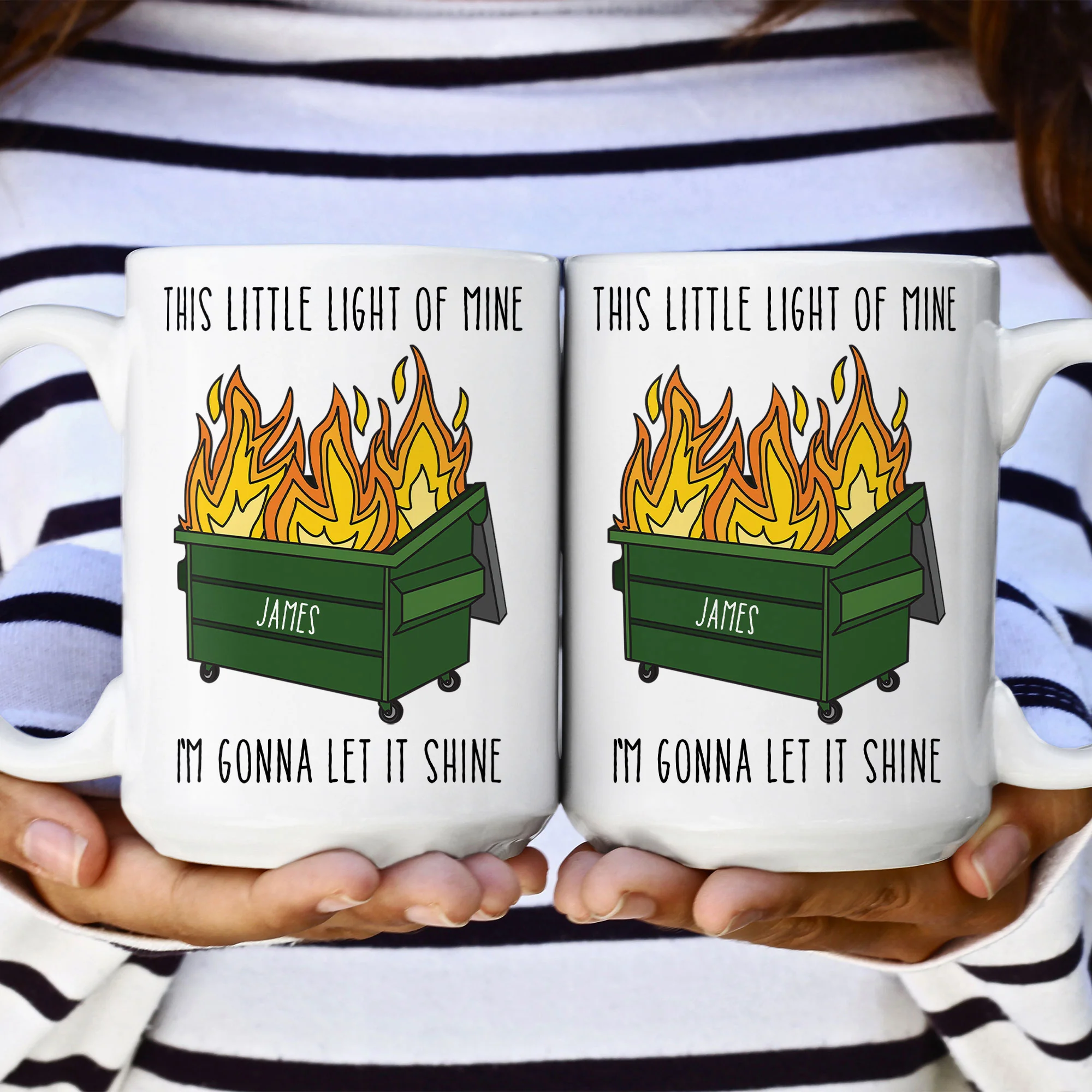 Funny Mug - Dumpster Fire - Fun Gifts For Coworkers, Boss, Friends, Family - Personalized Mug - Image 2