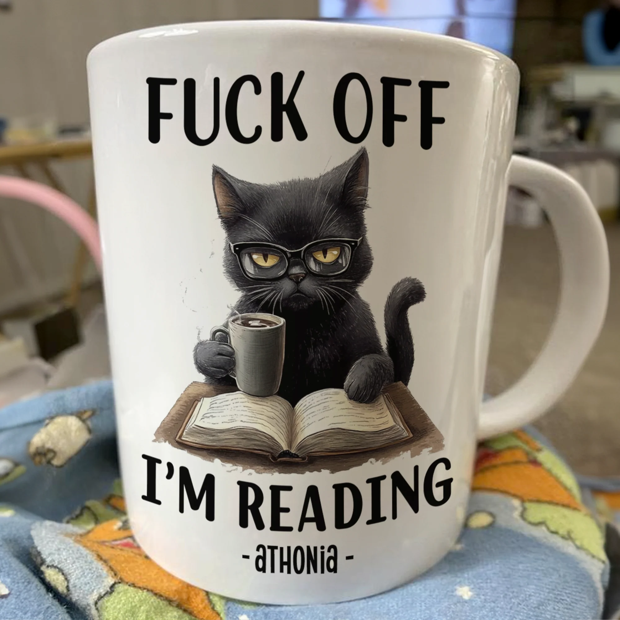 Funny Mug - F*Ck Off I'm Reading - Gifts For Book Lovers, Nerd, Librarian - Personalized Mug - Image 2