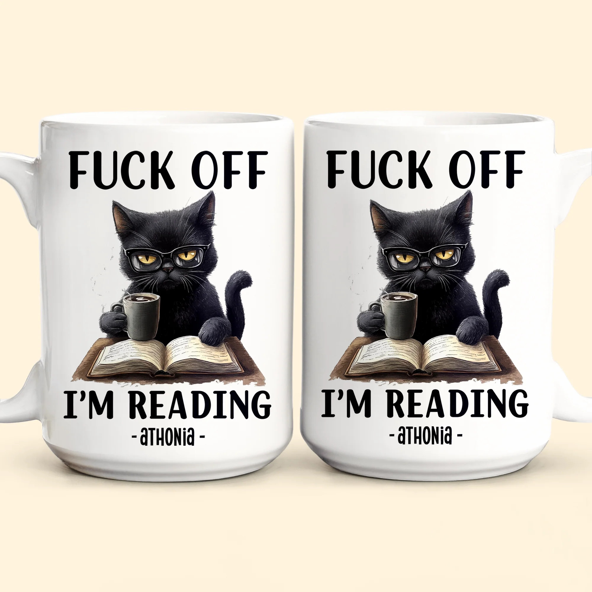 Funny Mug - F*Ck Off I'm Reading - Gifts For Book Lovers, Nerd, Librarian - Personalized Mug - Image 5