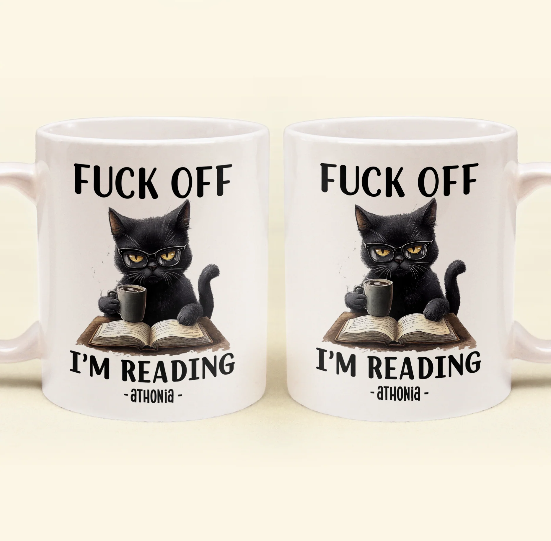 Funny Mug - F*Ck Off I'm Reading - Gifts For Book Lovers, Nerd, Librarian - Personalized Mug - Image 6