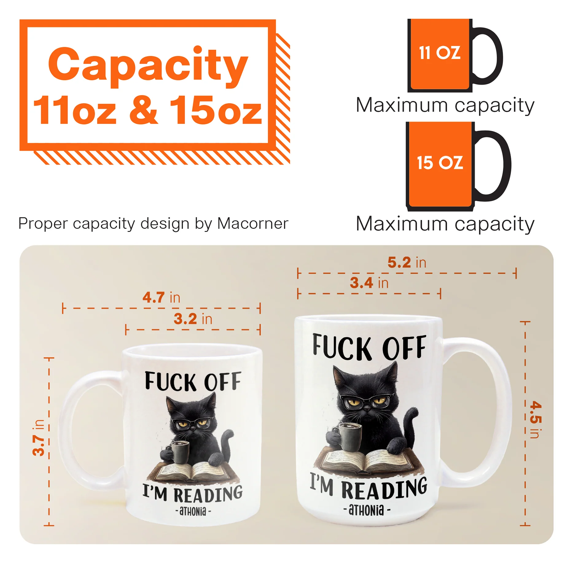 Funny Mug - F*Ck Off I'm Reading - Gifts For Book Lovers, Nerd, Librarian - Personalized Mug - Image 7