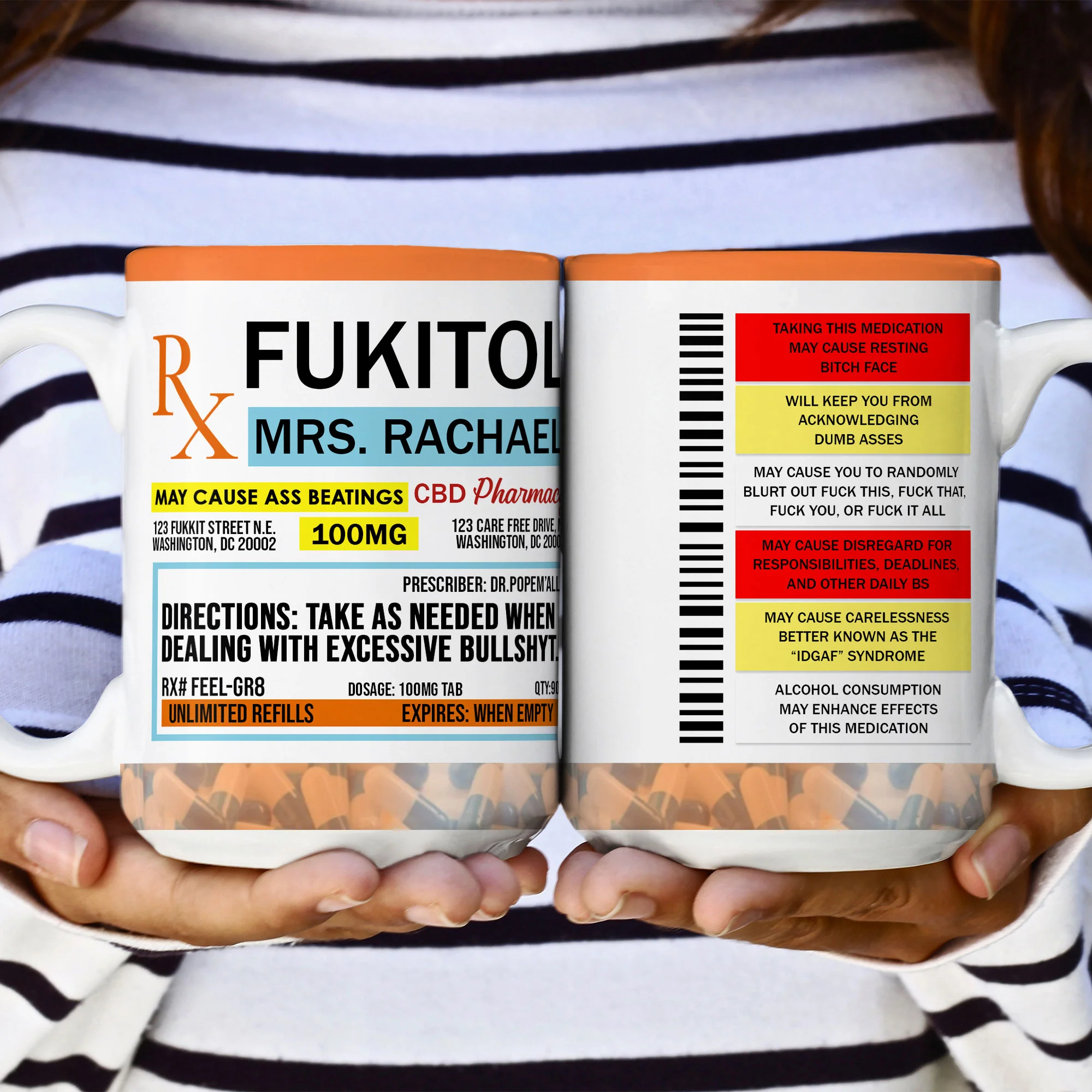 Funny Mug - Fukitol Rx Prescription - Gifts For Coworkers, Friends, Family - Personalized Mug - Image 5