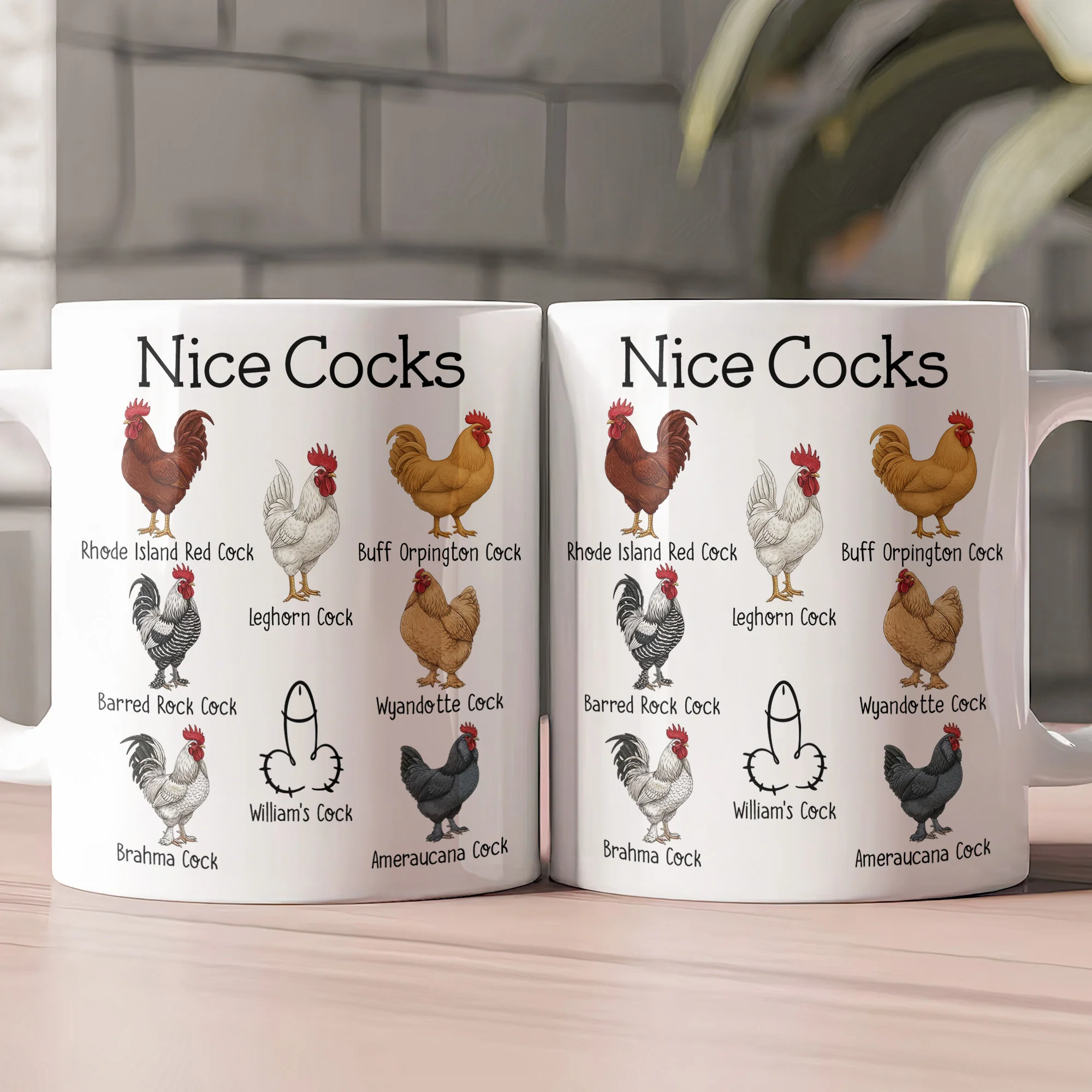 Funny Mug - Nice Cocks - Funny Bulk Gifts, Exchange Gift For Husband, Bf, Coworkers - Personalized Mug - Image 2
