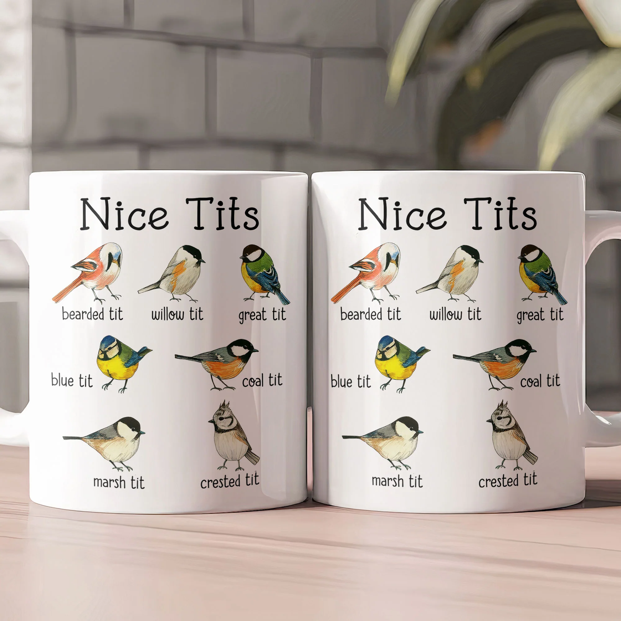 Funny Mug - Nice Tits - Bird Watcher Sarcastic, Funny Gag Gifts - Mug - Image 2