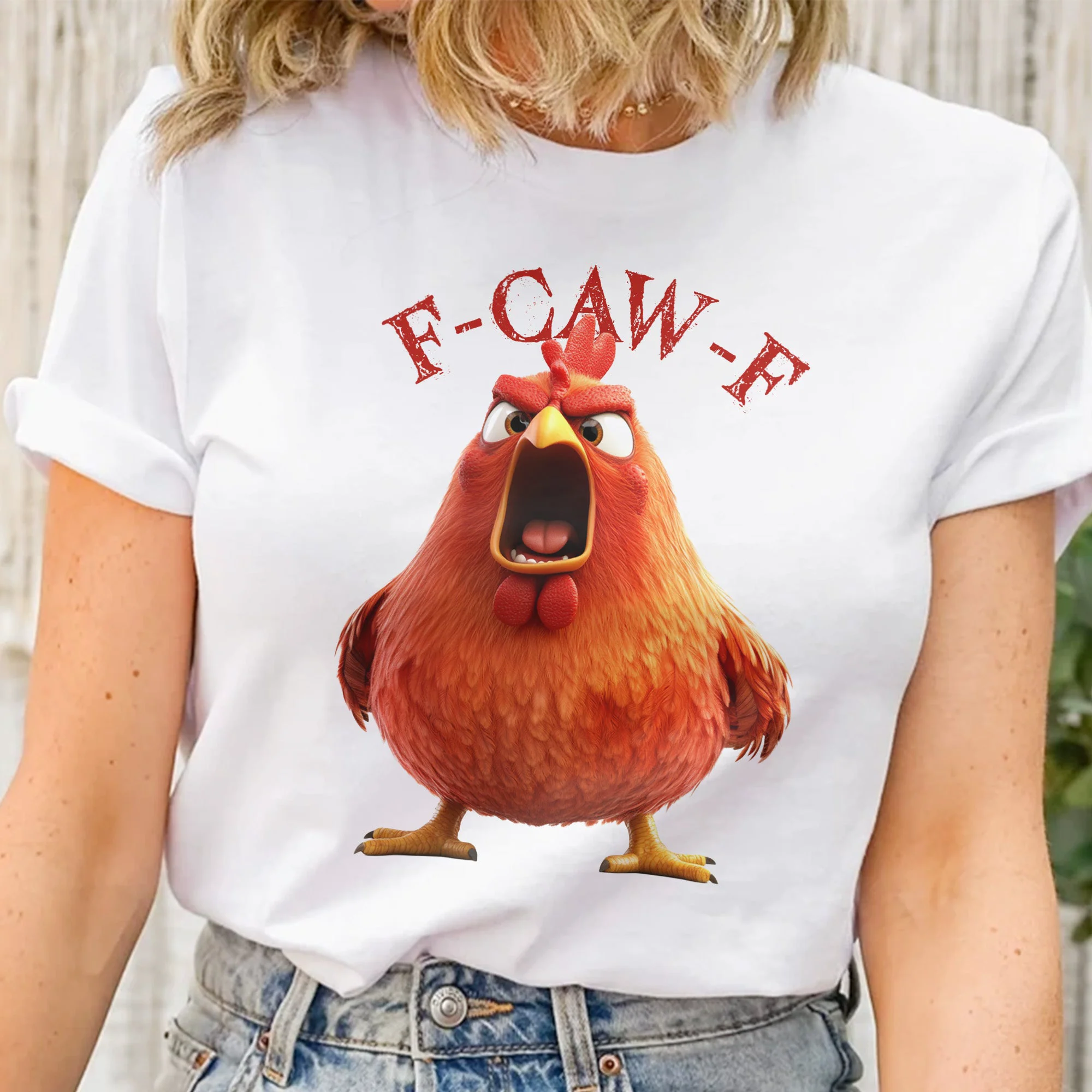 Funny Shirt - Humorous Crow F-Caw-F - Personalized Shirt - Image 2
