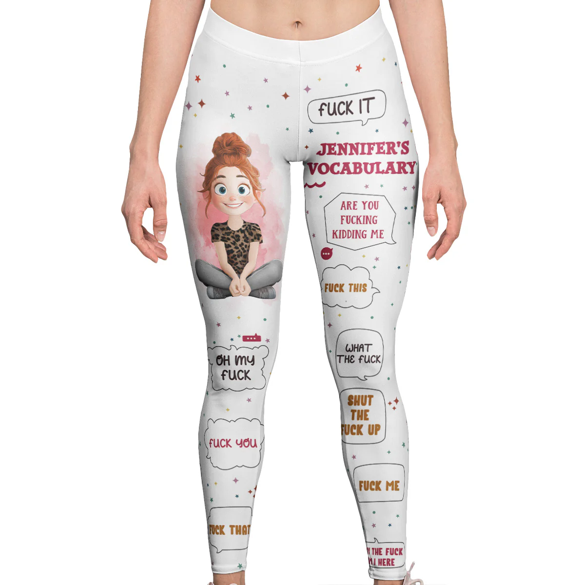 Funny Vocabulary For Me Gift - Personalized Leggings - Image 2