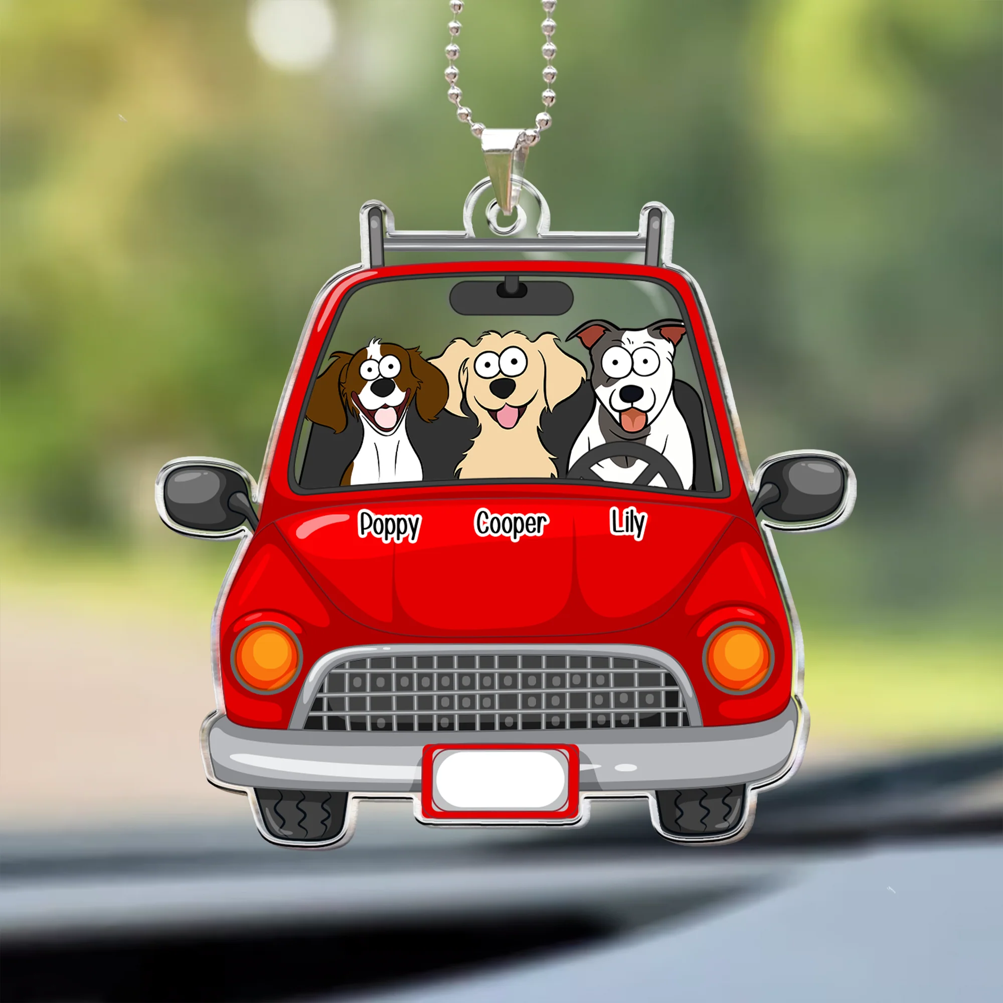 Fur Babies In The Car - Personalized Rear View Mirror Accessory - Image 5