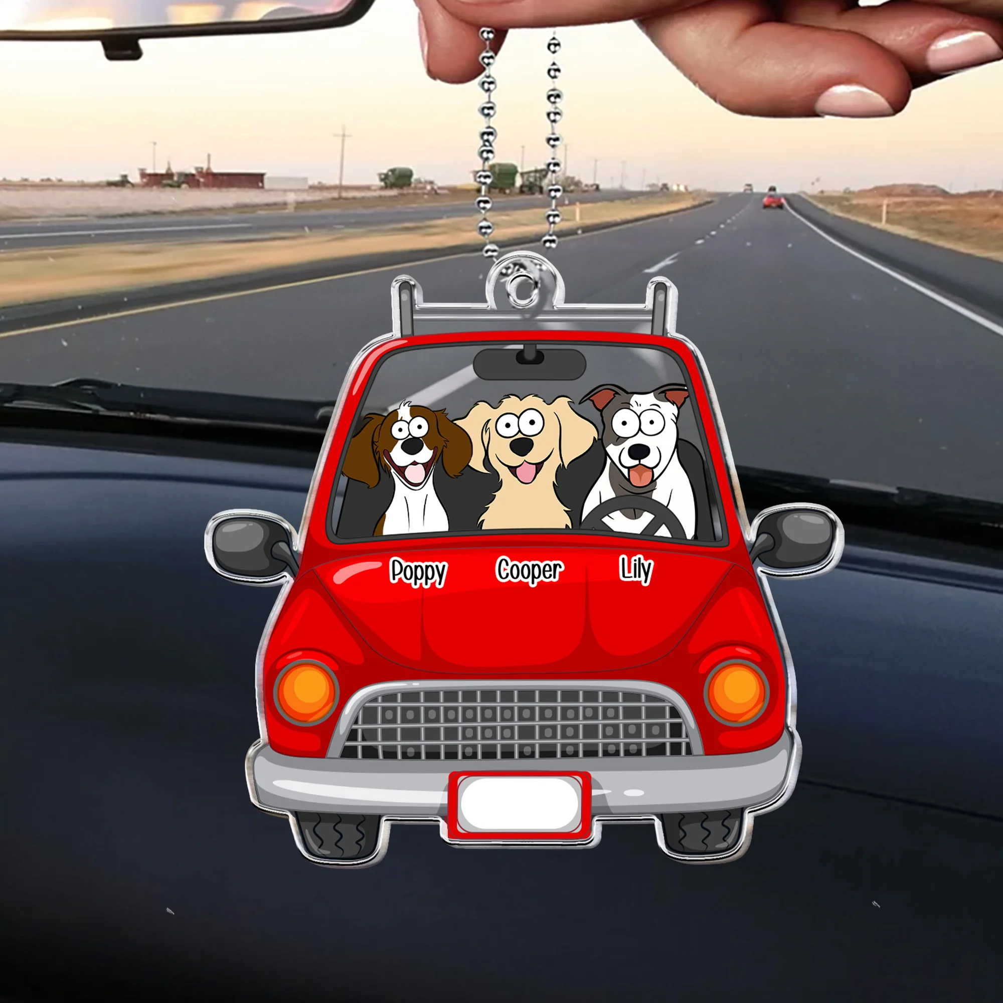 Fur Babies In The Car - Personalized Rear View Mirror Accessory - Image 6