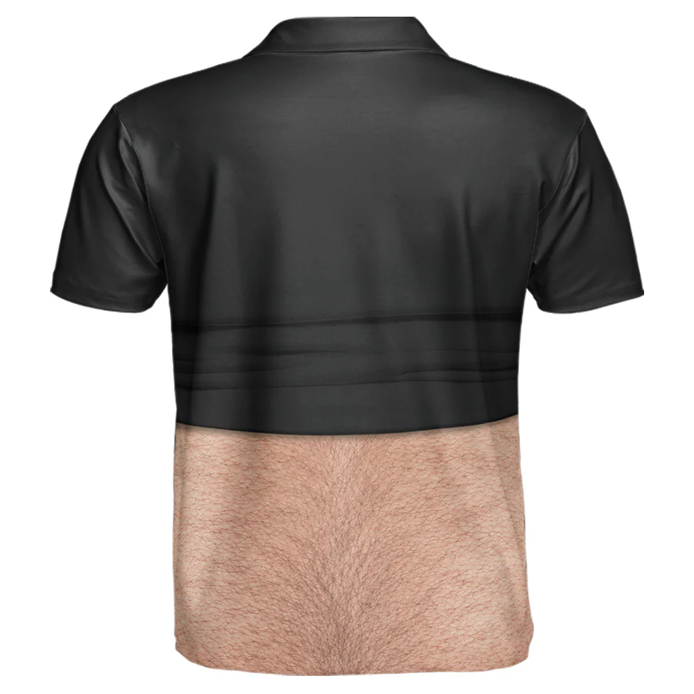 Gag Gift For Him, Funny Belly For Men, Dad Bod, Muscle, Beer Belly Hilarious Party - Personalized Polo Shirt - Image 7