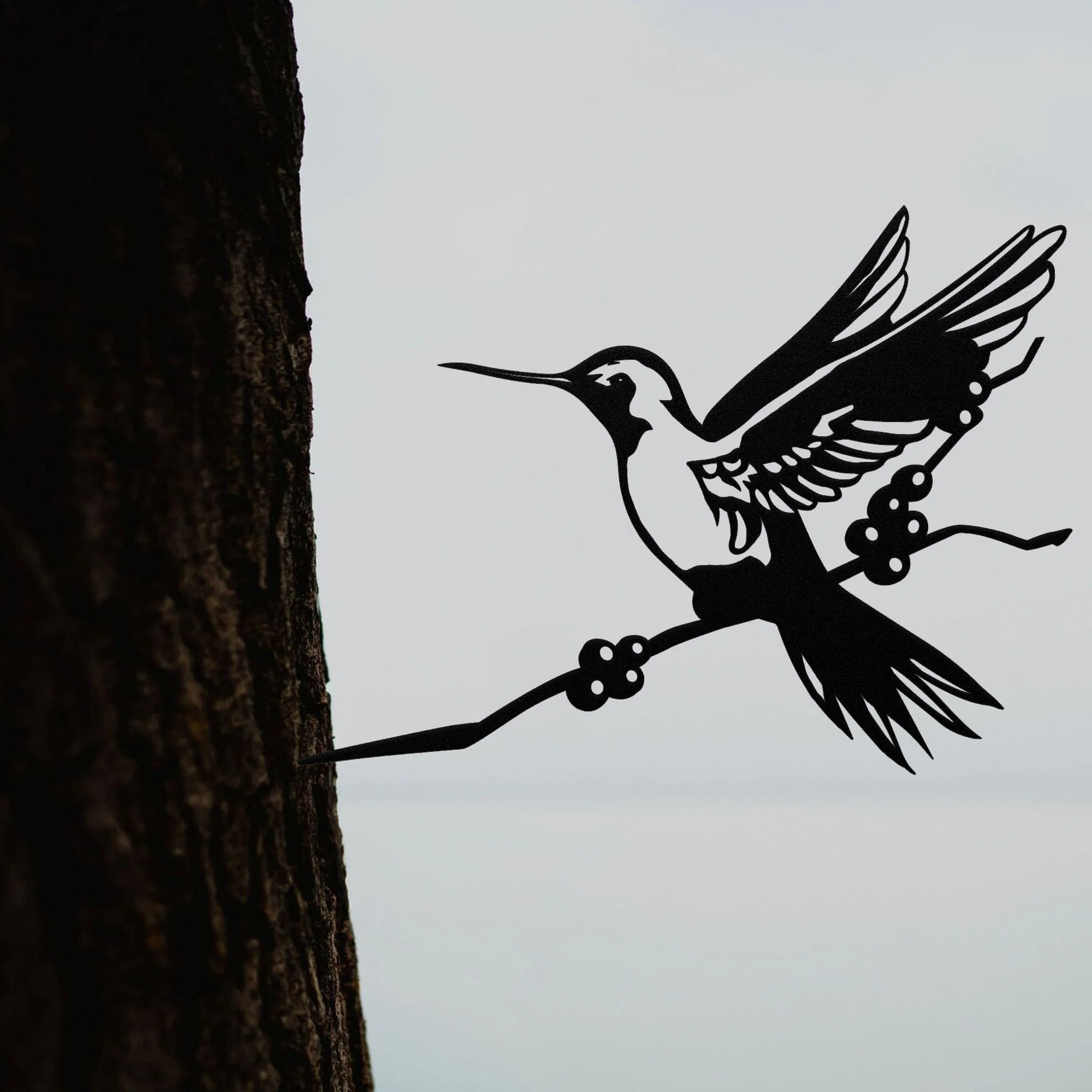 Garden Decoration With Bird Metal - Personalized Metal Sign - Image 3