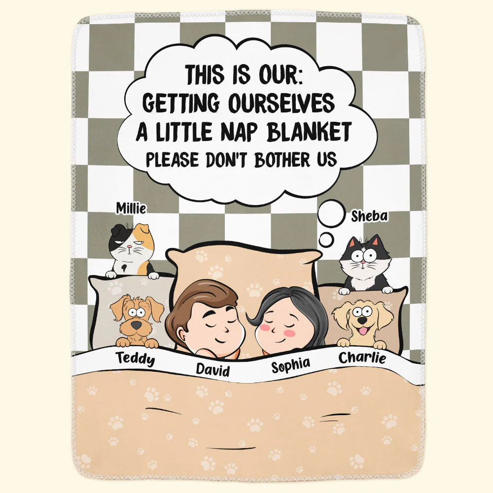 Getting Ourselves A Little Nap Blanket - Personalized Blanket - Image 4