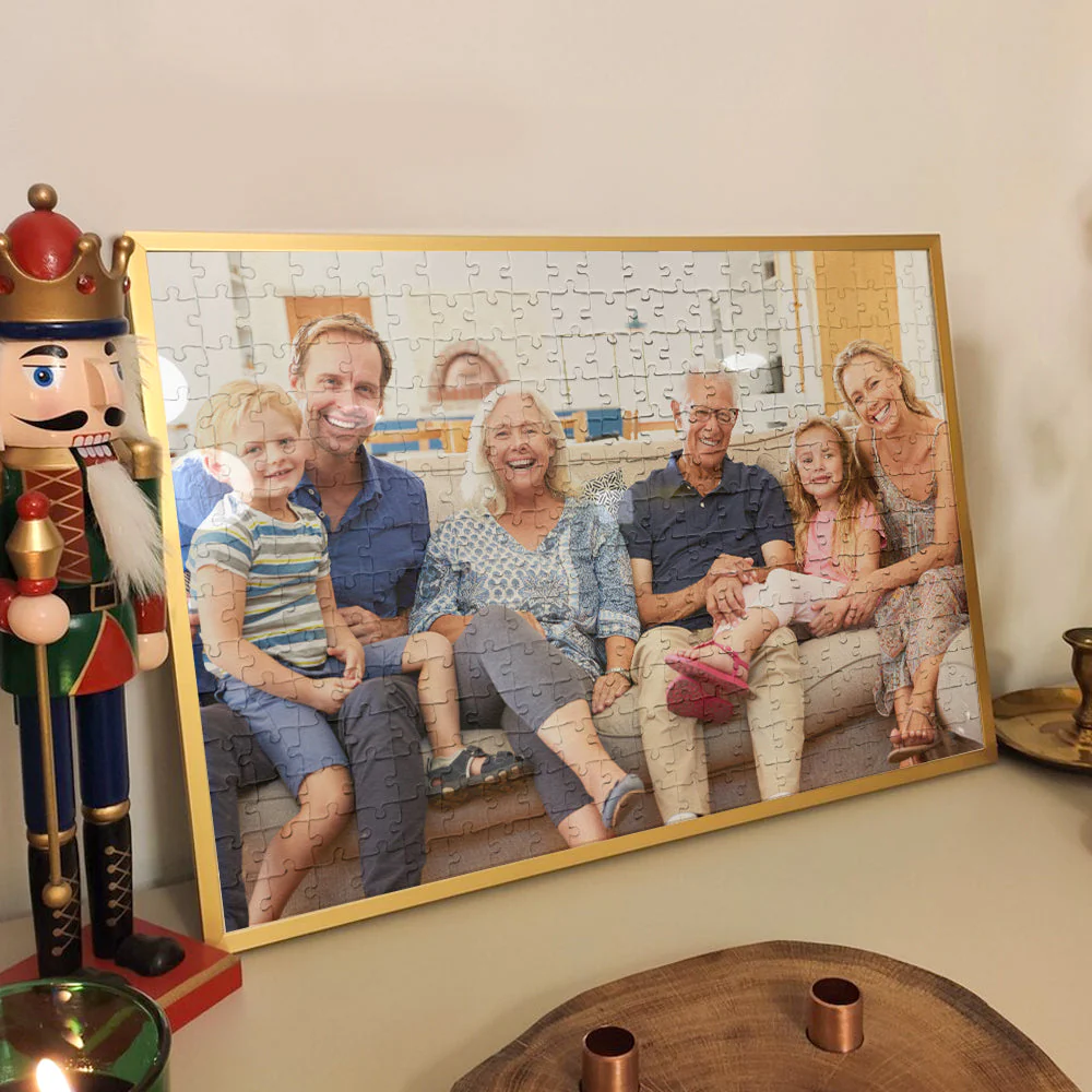 Gift For Grandparents - Personalized Photo Jigsaw Puzzle - Image 4