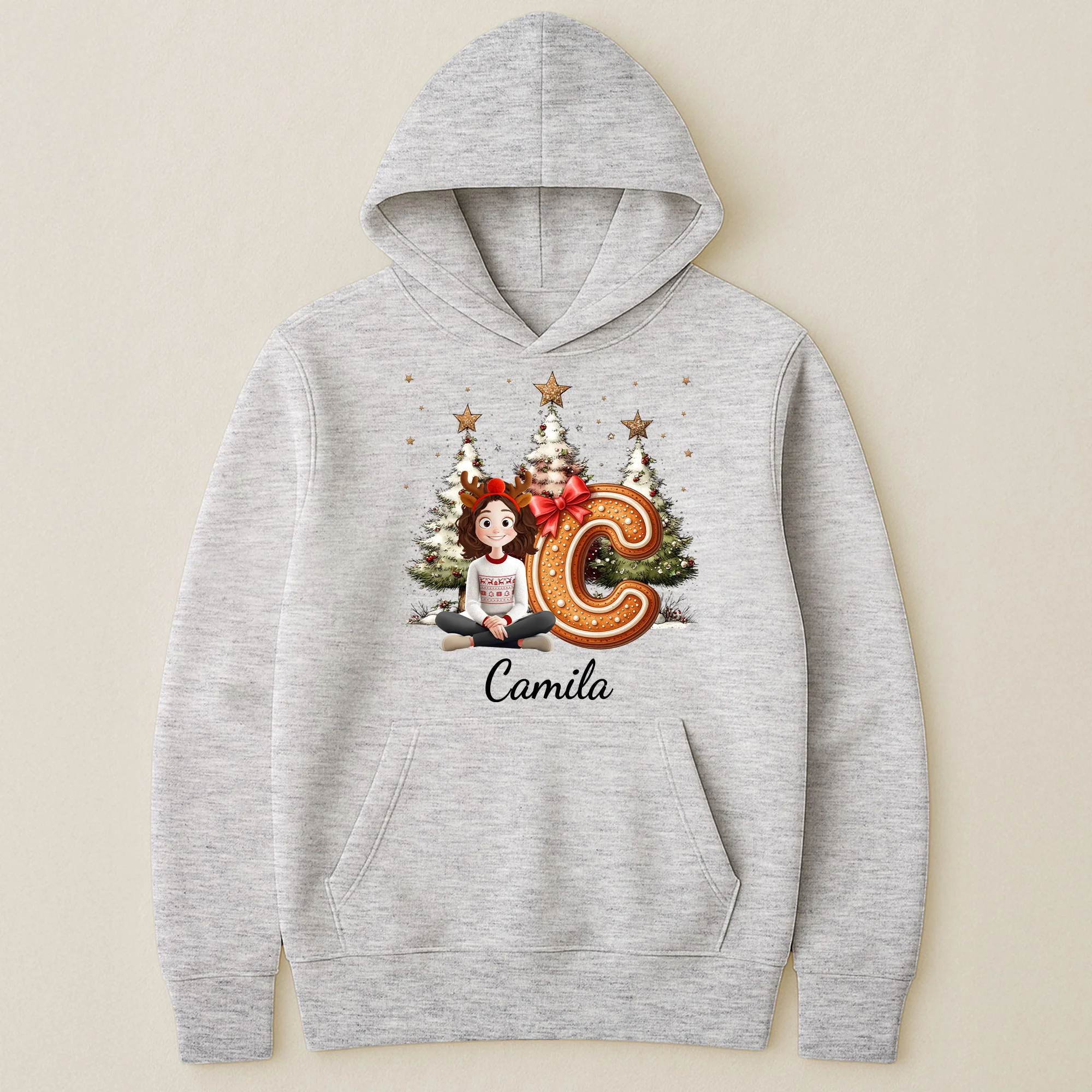 Gingerbread Family Alphabet Christmas Style - Personalized Shirt - Image 6