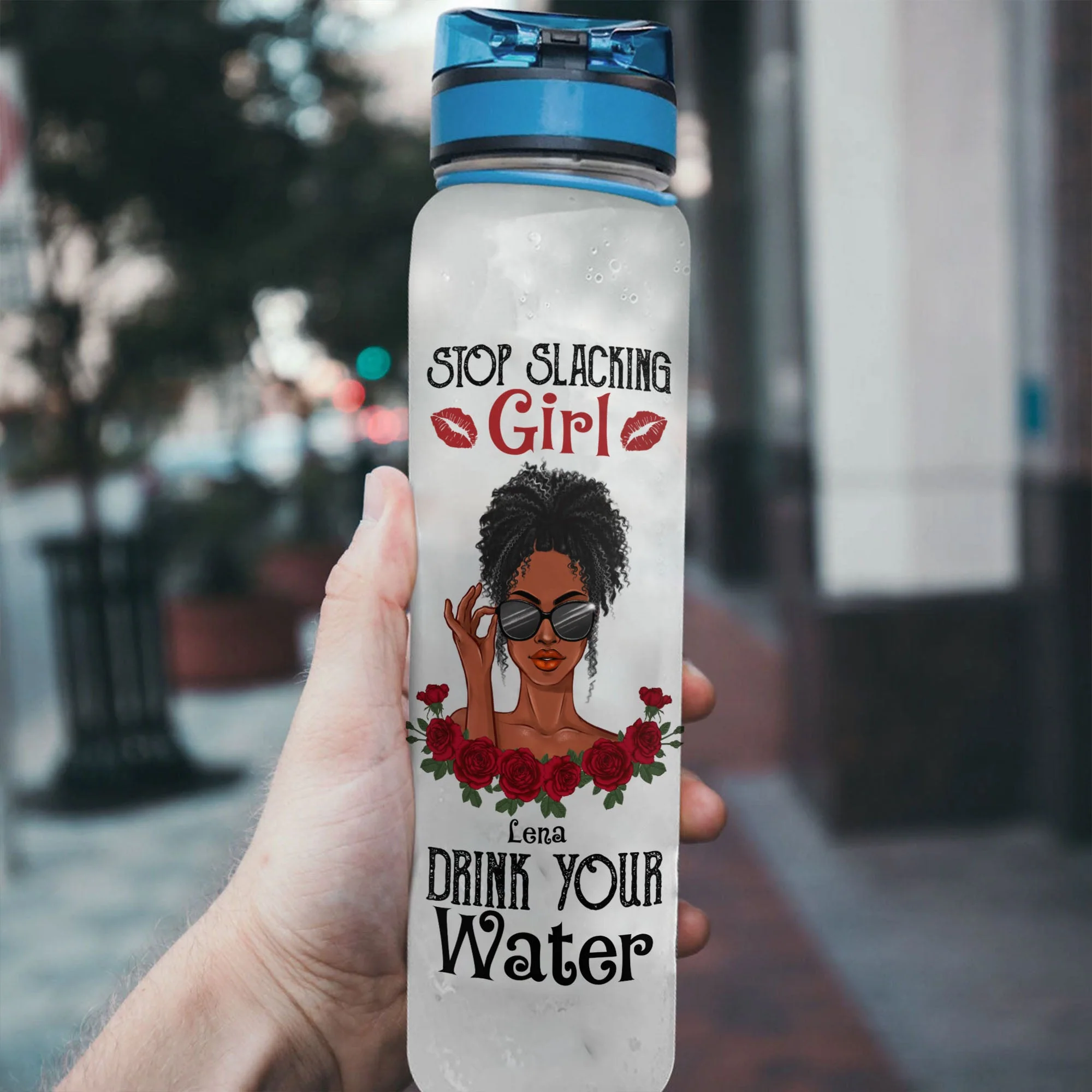 Girl Drink Your Water - Personalized Water Tracker Bottle - Image 3