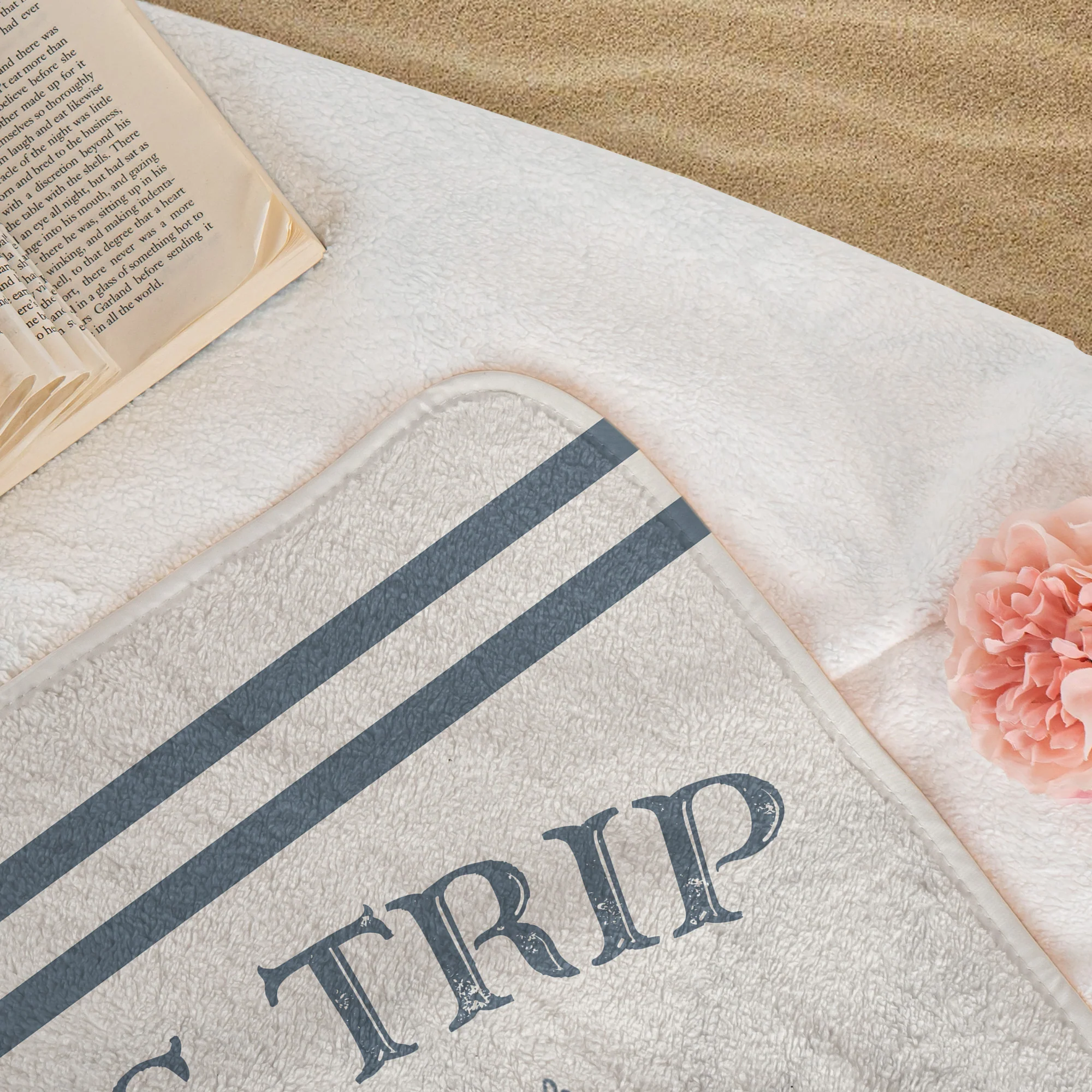 Girls Trip Custom Photo Beach Vacation - Personalized Beach Towel - Image 6