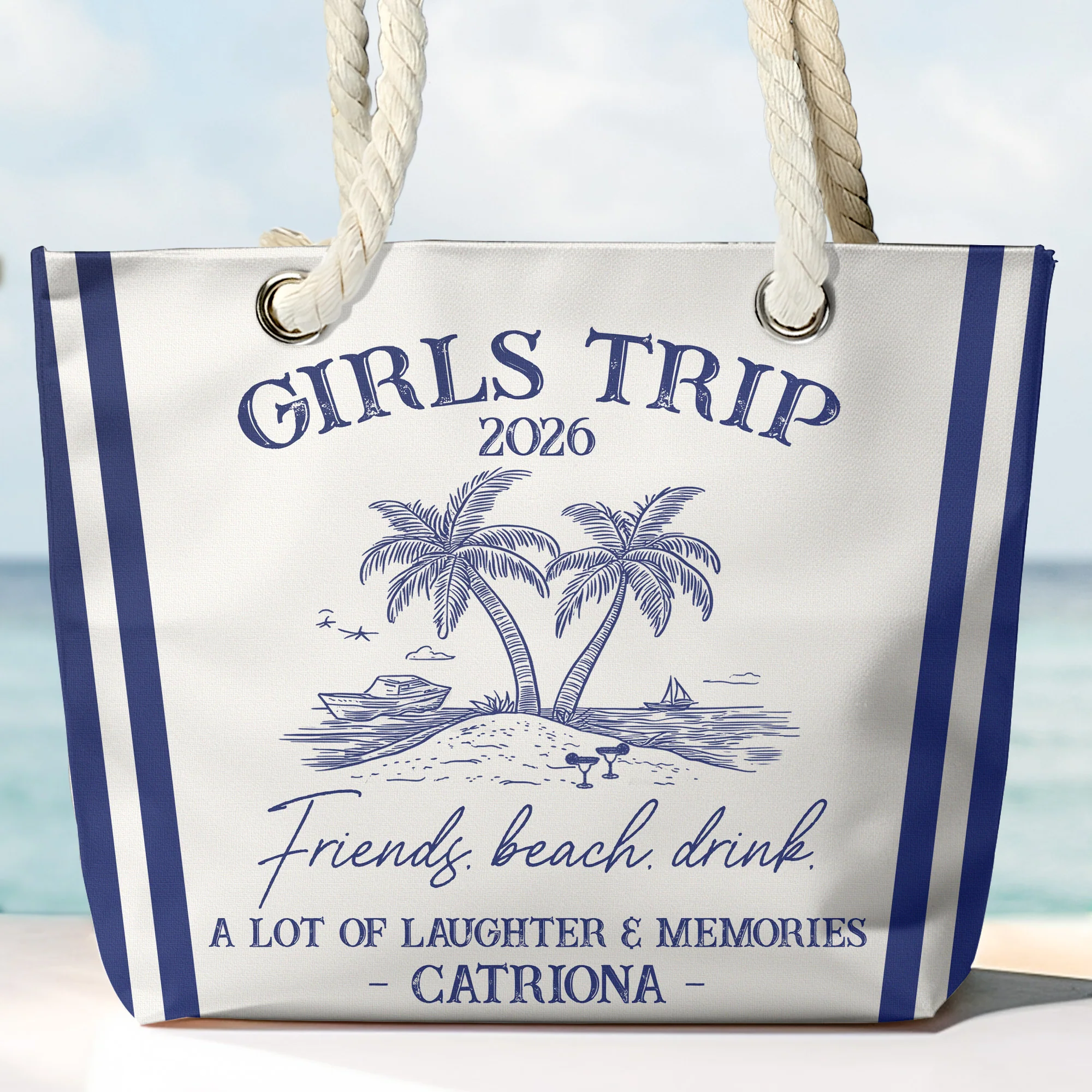 Girls Trip Summer - Personalized Beach Bag - Image 2