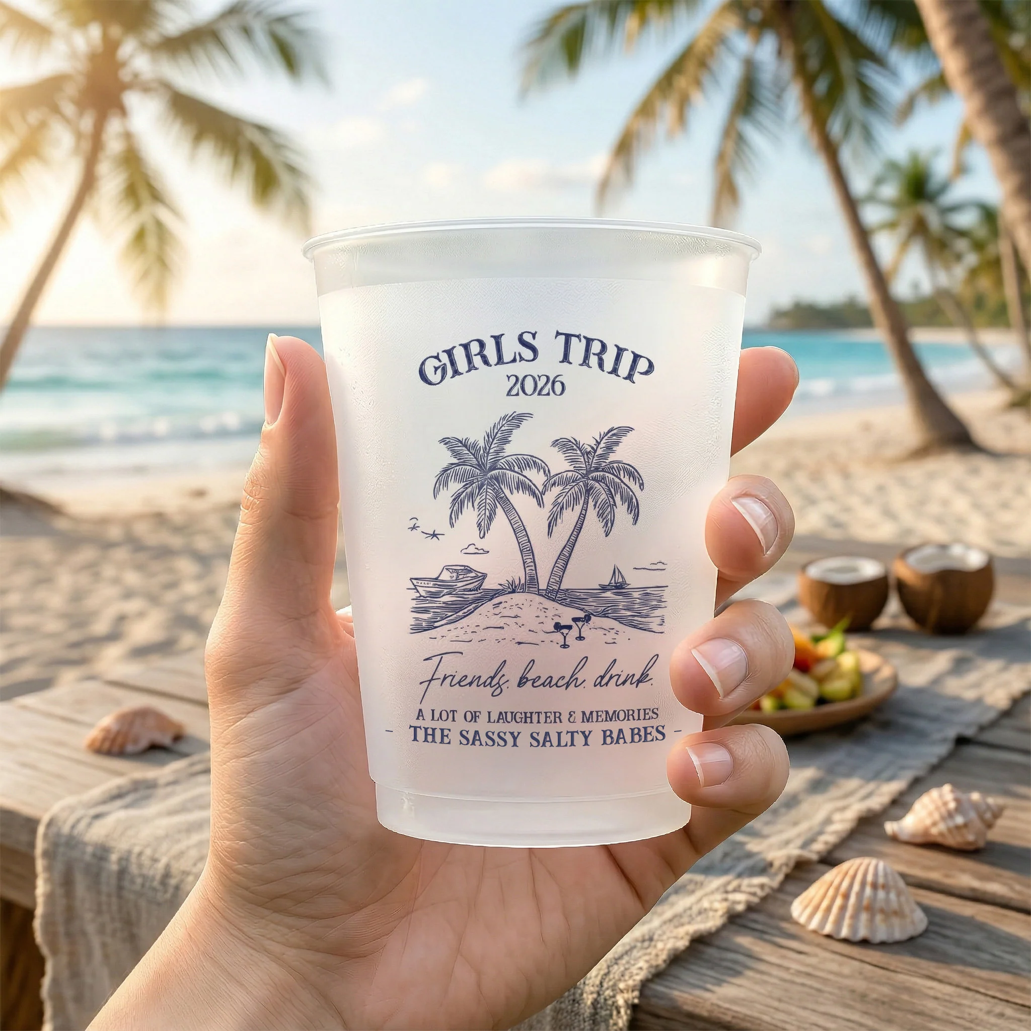 Girls Trip Summer Time - Personalized Cups - Image 3
