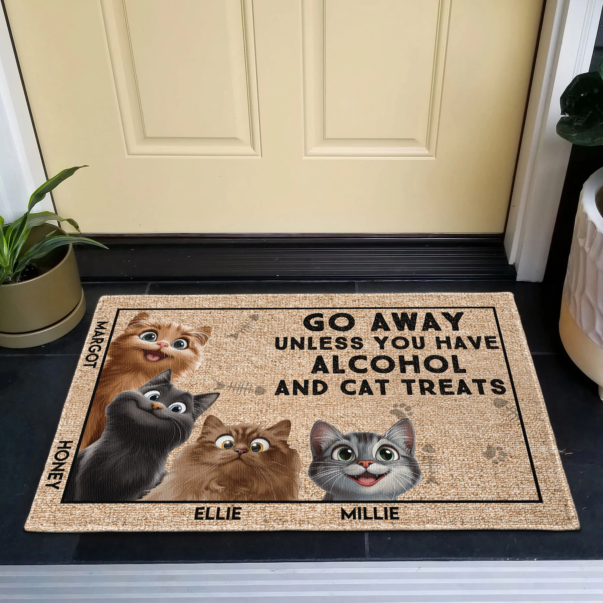 Go Away Unless You Have Alcohol - Personalized Doormat - Image 2