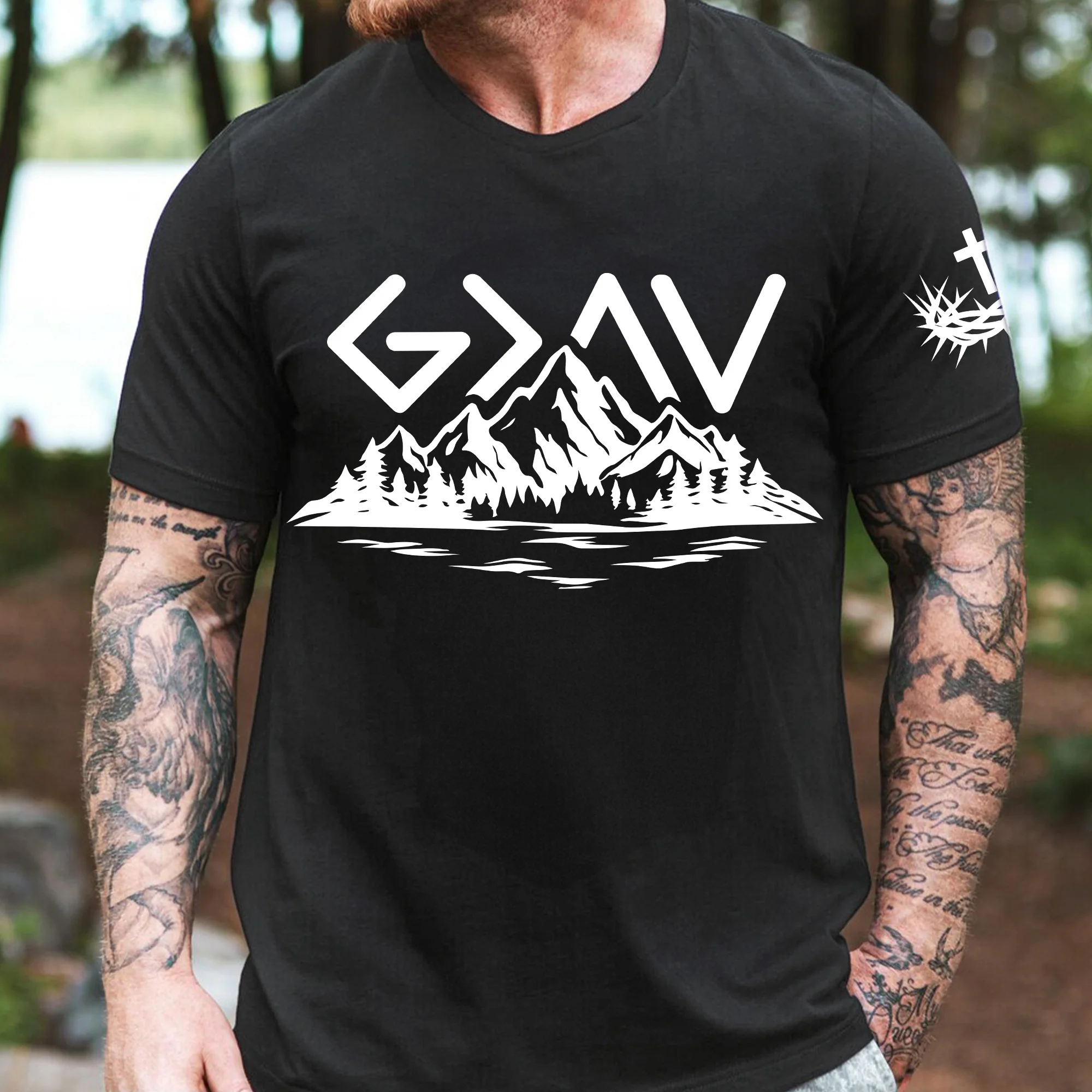 God Is Greater Than The Highs And Lows - Personalized Shirt - Image 5