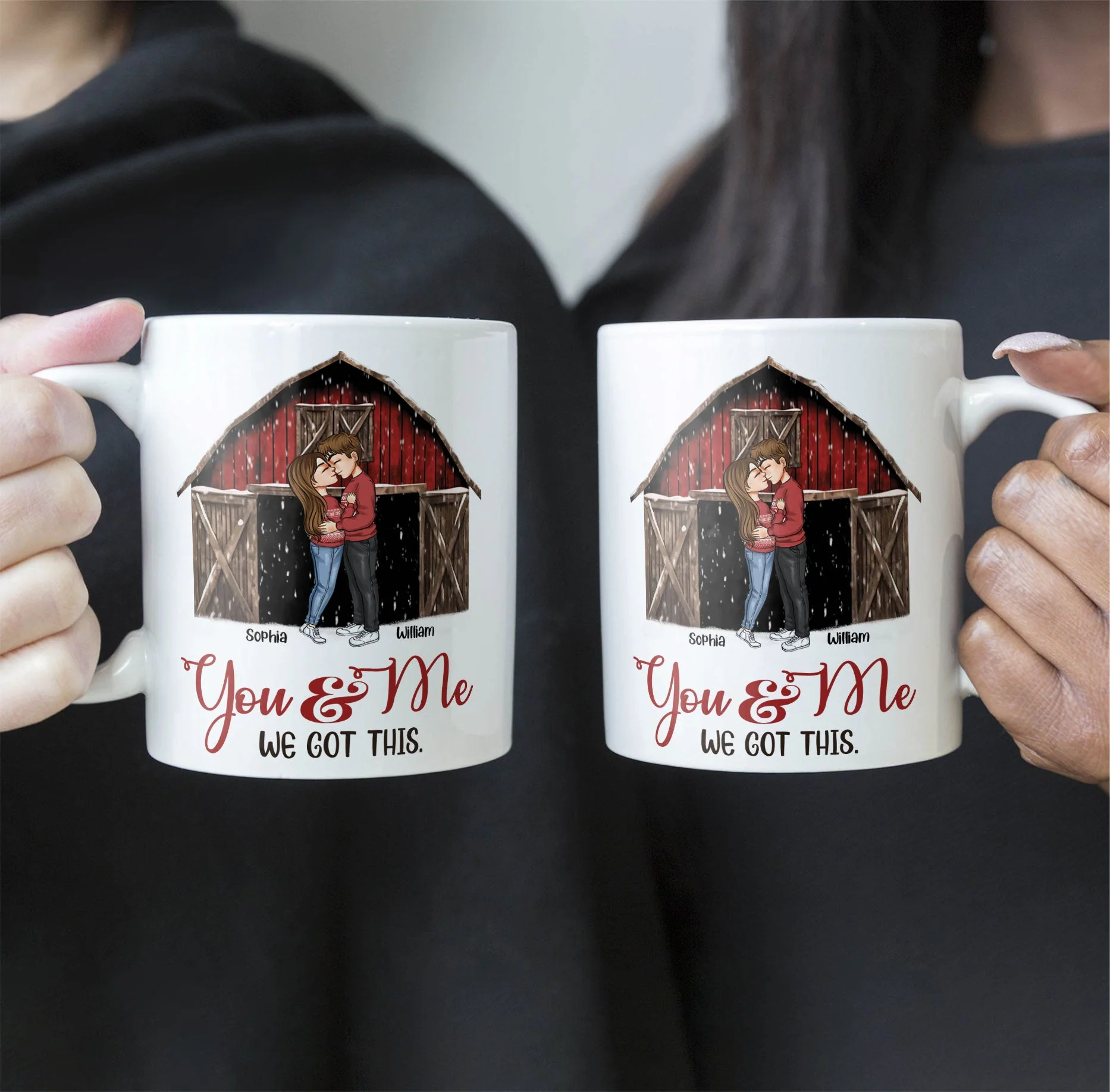 God Knew My Heart Needed You Couples - Personalized Photo Mug - Image 3