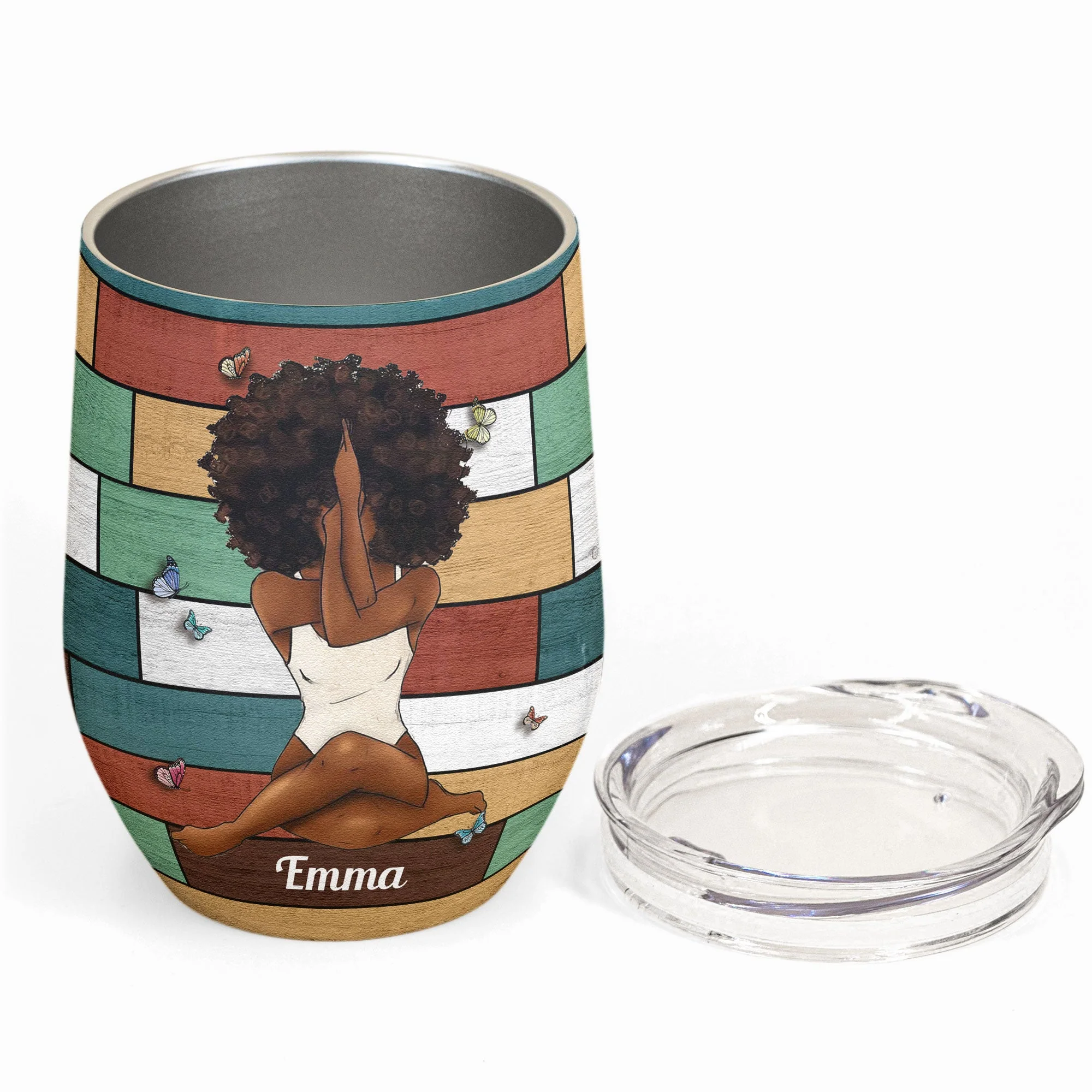 God Say I Am - Personalized Wine Tumbler - Image 2