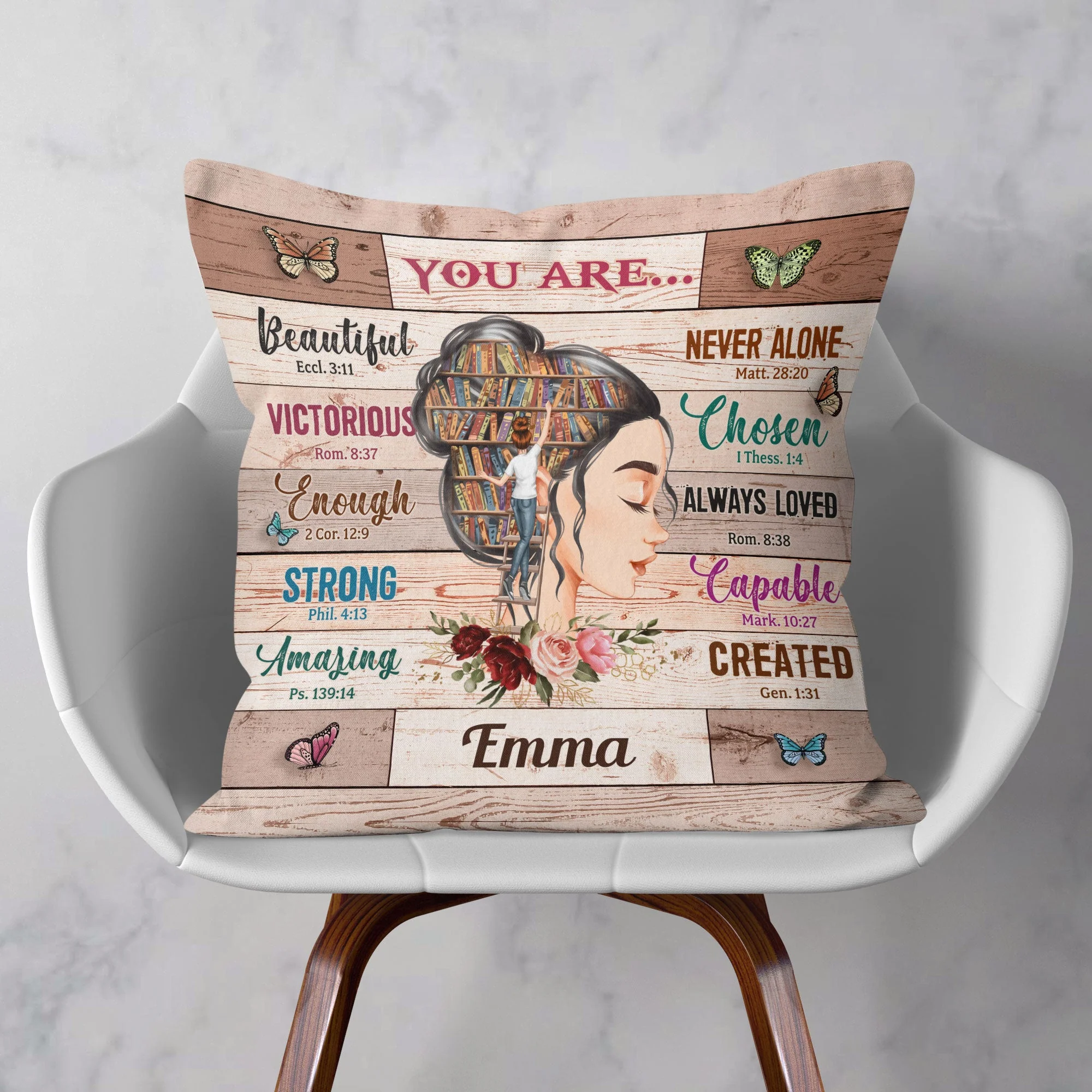 God Says You Are Beautiful - Personalized Pillow (Insert Included) - Image 2