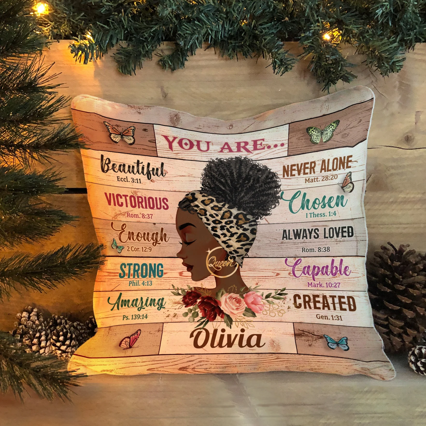 God Says You Are - Personalized Pillow (Insert Included)