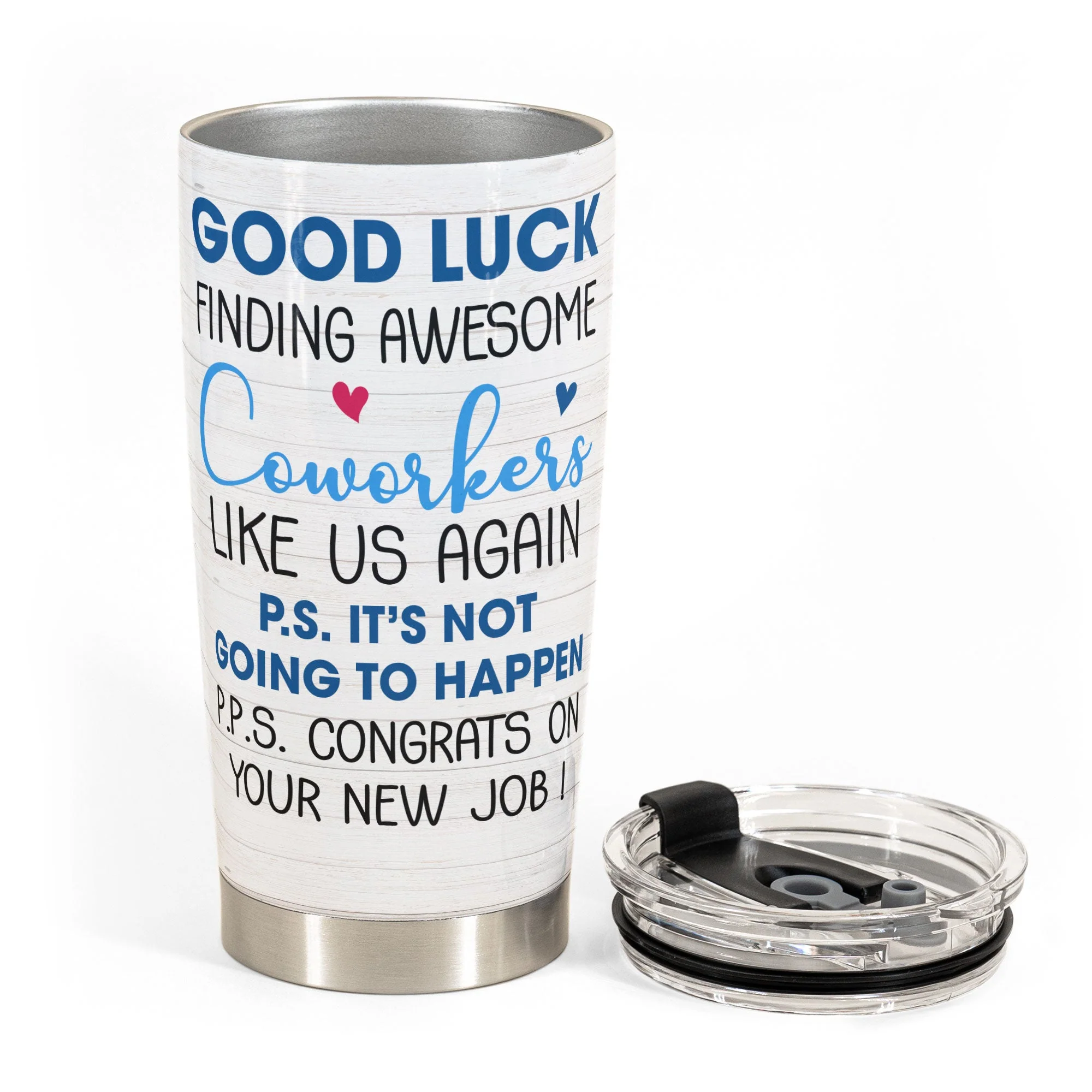 Good Luck Finding Awesome Coworkers Like Us Again - Personalized Tumbler Cup - Funny, Goodbye, Farewell Gift For Work Bestie, Coworker, Colleague, Friends, BFF - Image 3